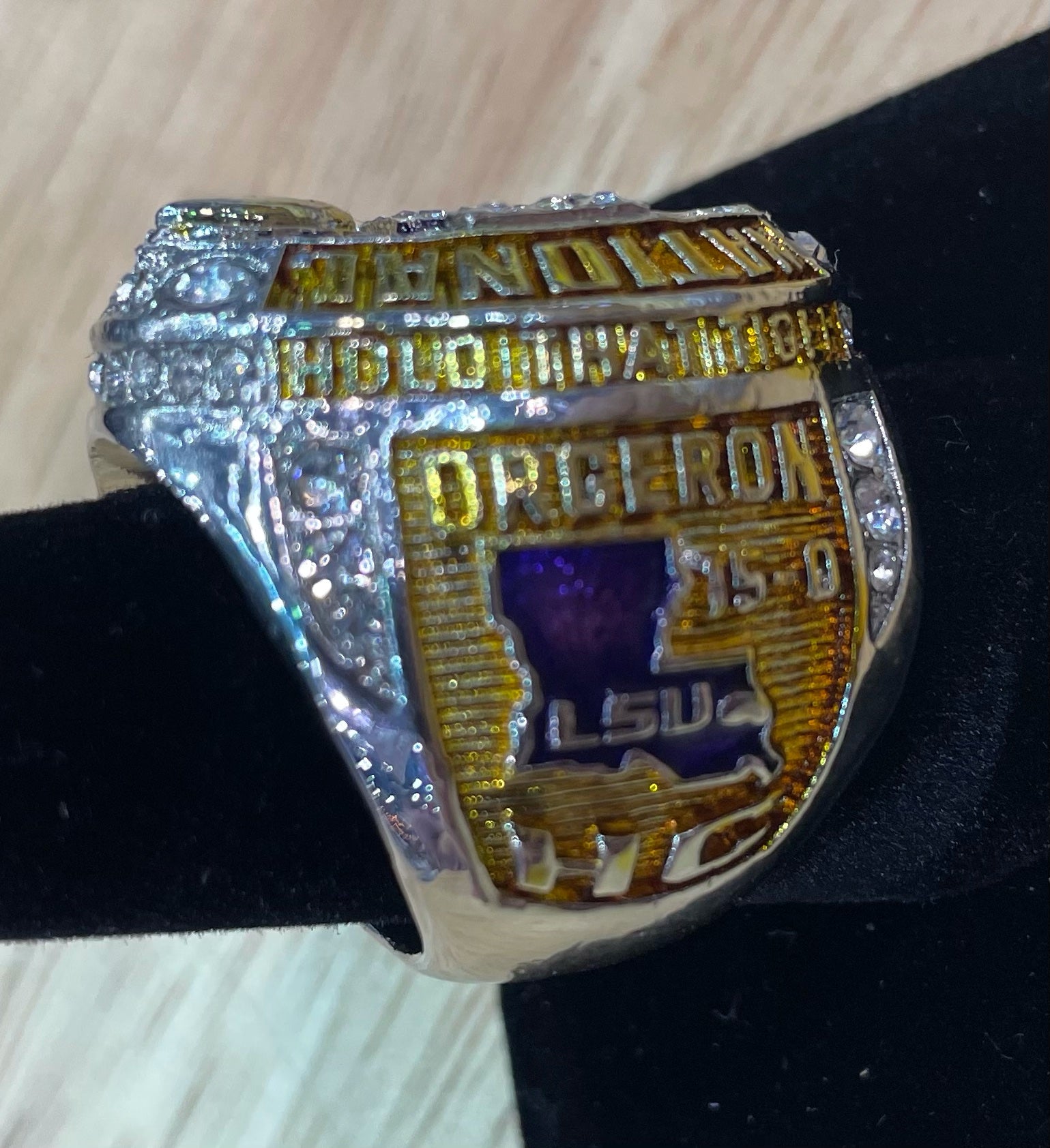 LSU 2019 Nat’l Championship Replica Ring image 1