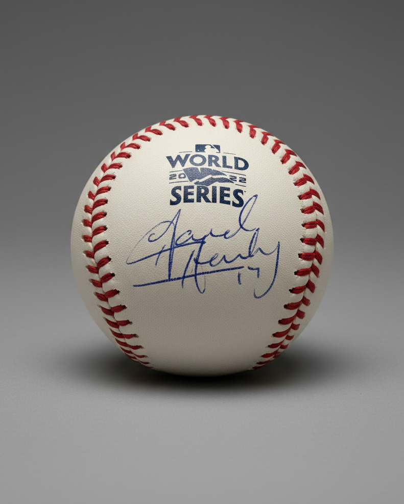 David Hensley Autographed 2022 World Series Baseball image 0