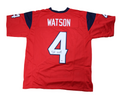Deshaun Watson Autographed Custom Texans Red Jersey image 0