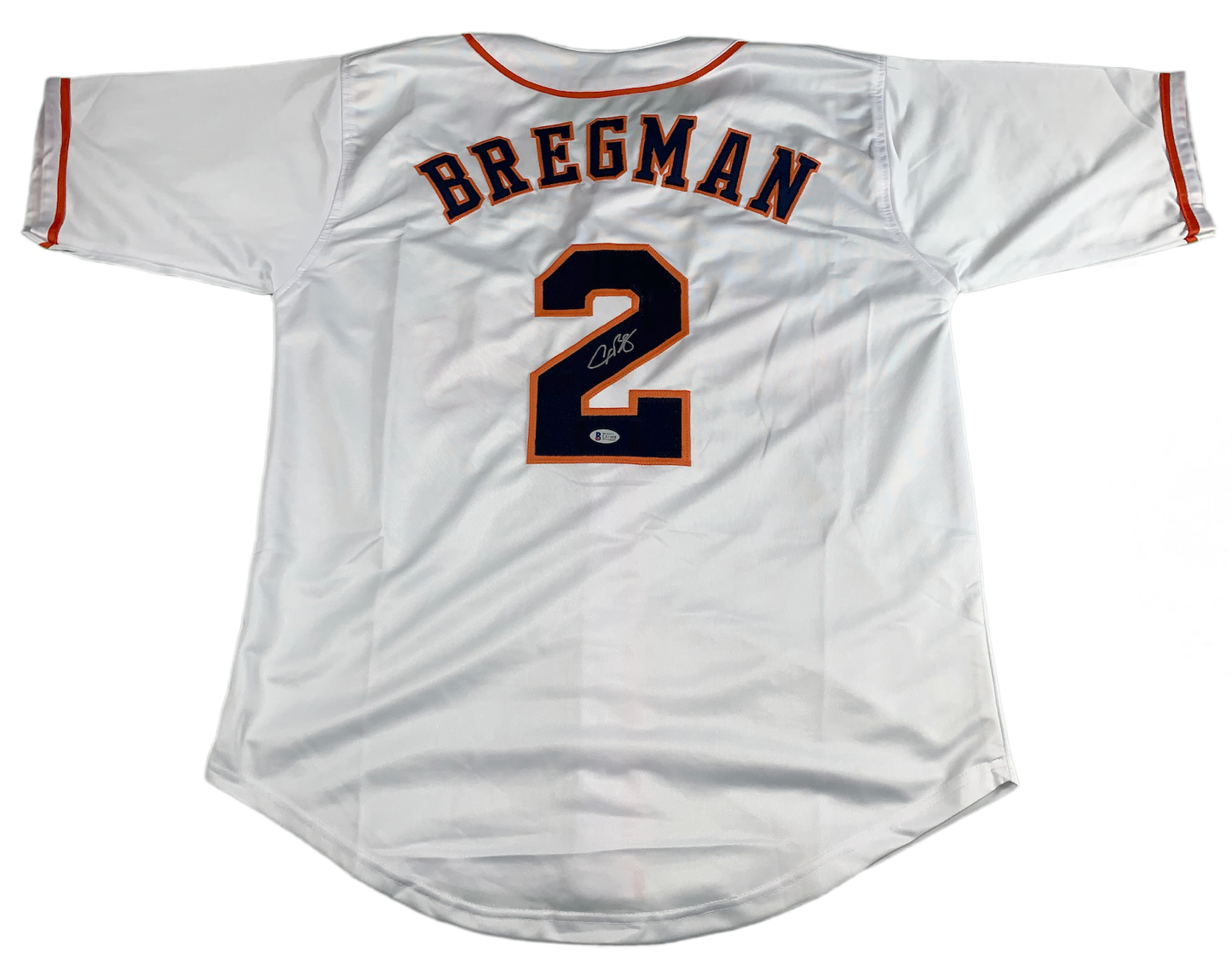 Alex Bregman Autographed Custom Astros White Jersey image 0
