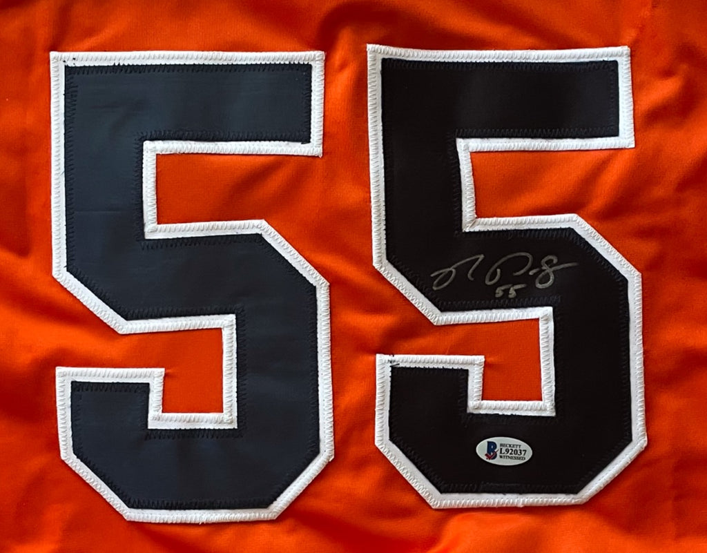 Ryan Pressley Autographed Custom Orange Jersey image 1