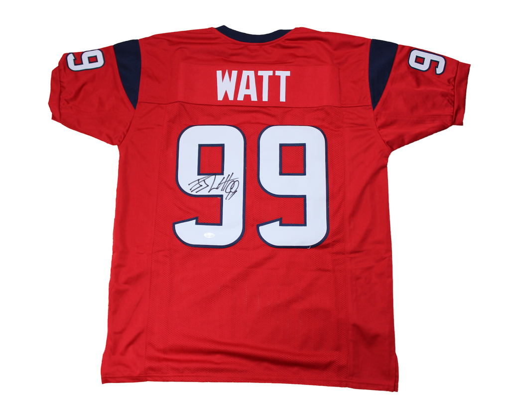 JJ Watt Autographed Custom Texans Jersey image 0