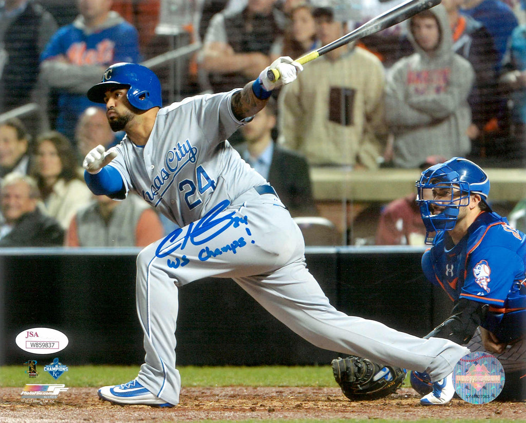 Christian Colon Autographed Kansas City Royals 8x10 Photo Inscribed "WS Champs" image 0