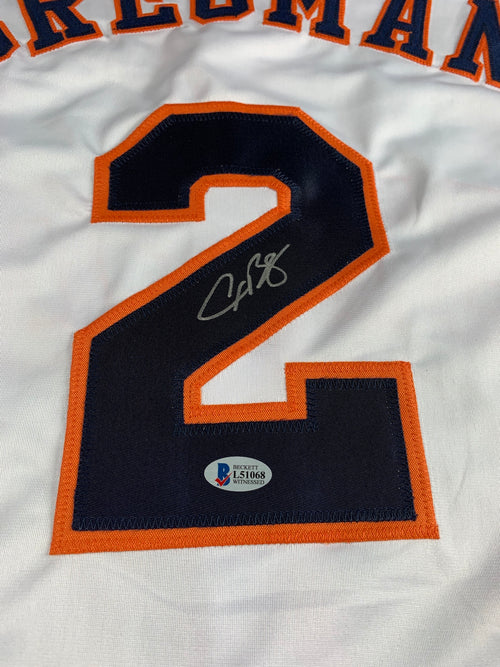 Alex Bregman Autographed Custom Astros White Jersey image 1