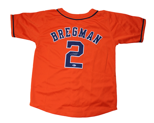 Alex Bregman Autographed Custom Astros Jersey image 0