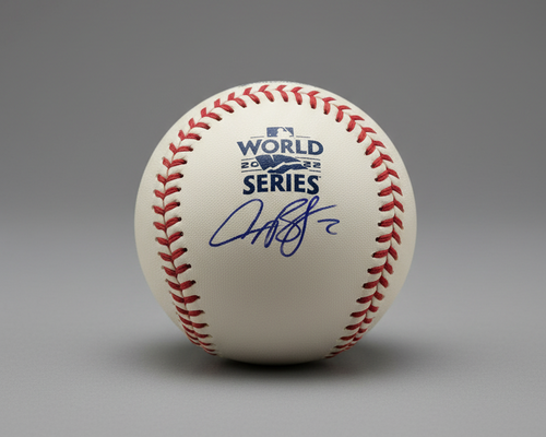 Alex Bregman Autographed 2022 World Series Baseball image 0