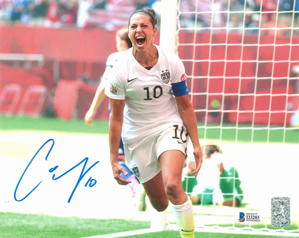 Carli Lloyd Autographed US Women's Soccer 8x10 Photo image 0