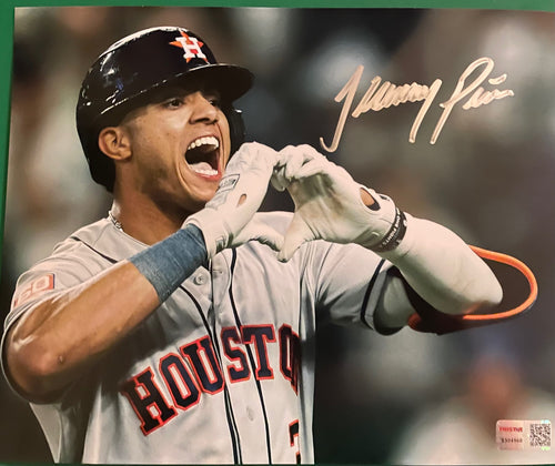 Autographed Jeremy Peña Heart Photo image 0