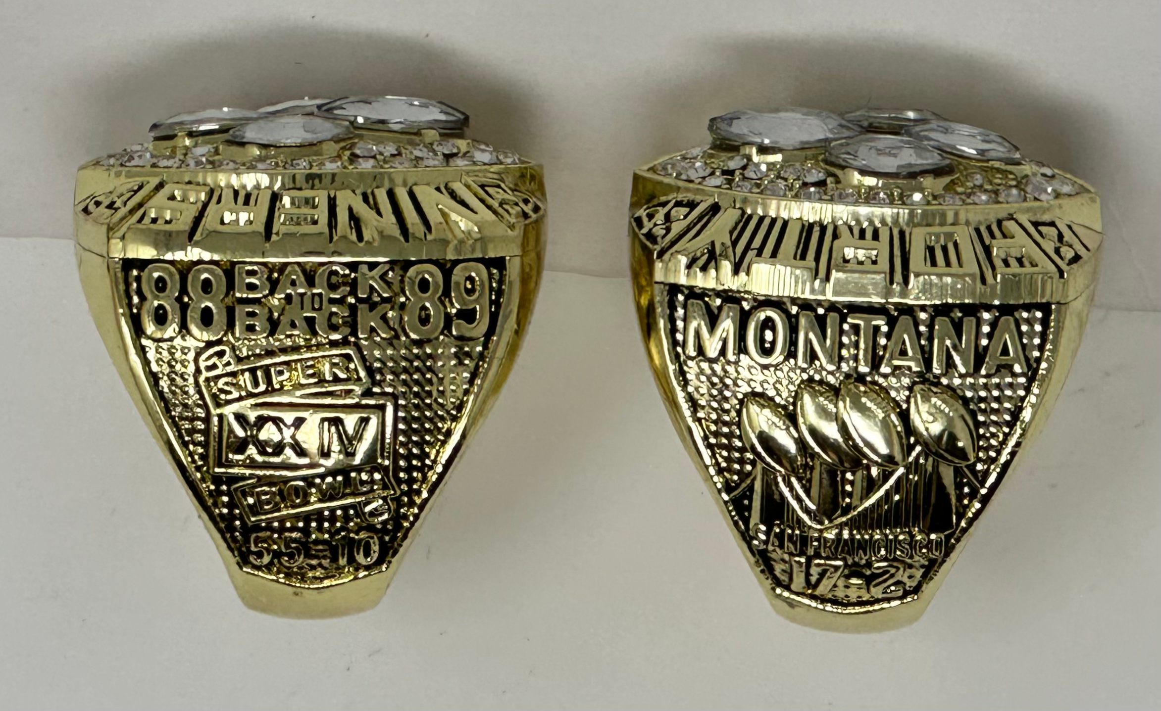 Joe Montana Replica Super Bowl XXIV Championship Ring image 1