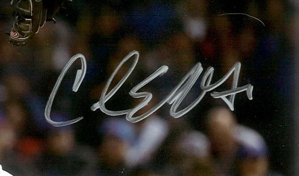 Carl Edwards Autographed Chicago Cubs 8x10 Photo image 1