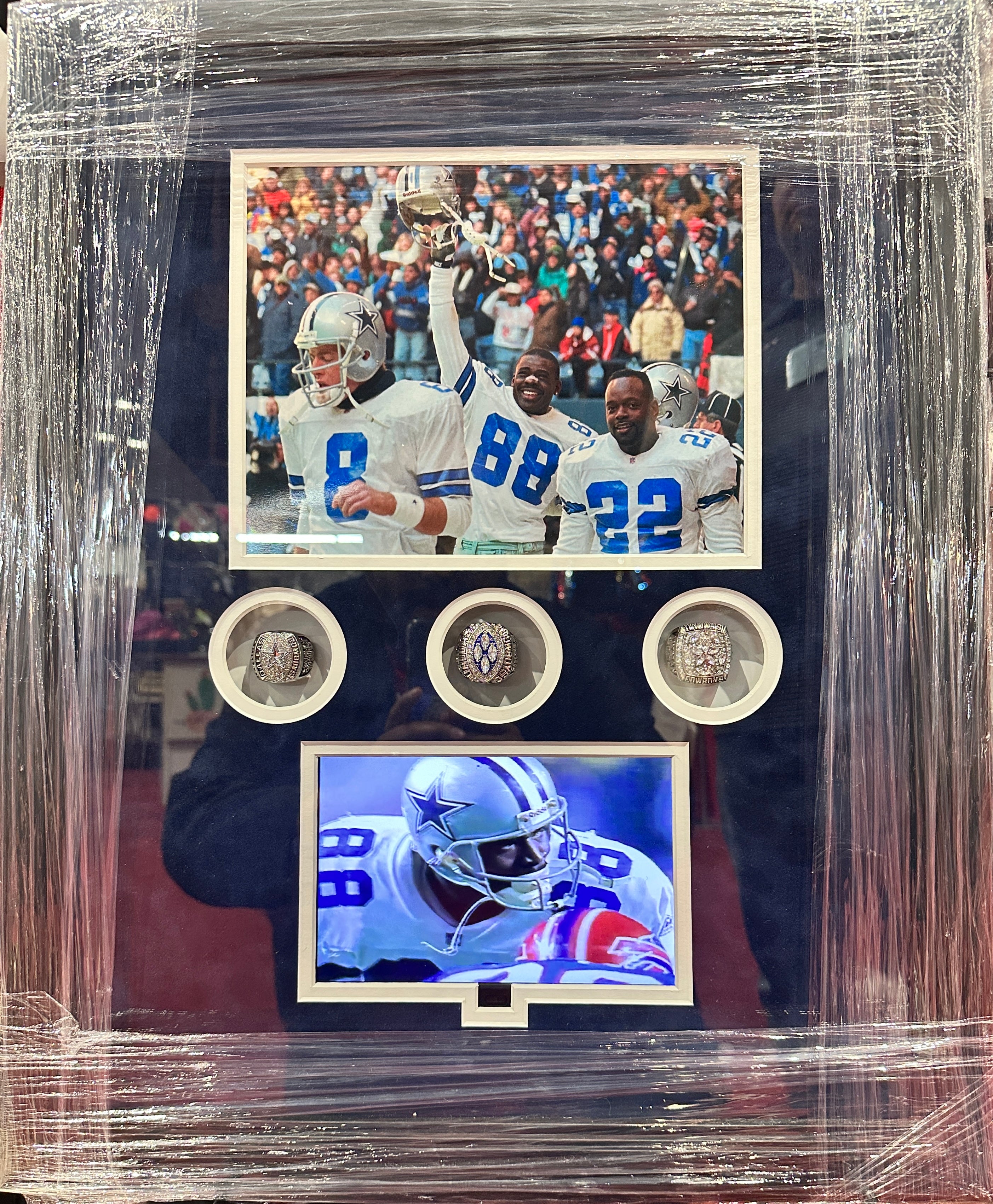Cowboys Super Bowl 27, 28, 30 Champions, with Triplets Photo, Rings & Video image 0