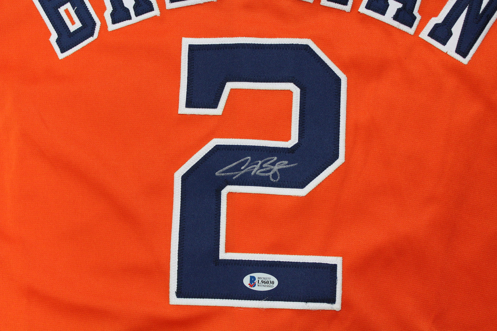 Alex Bregman Autographed Custom Astros Jersey image 1
