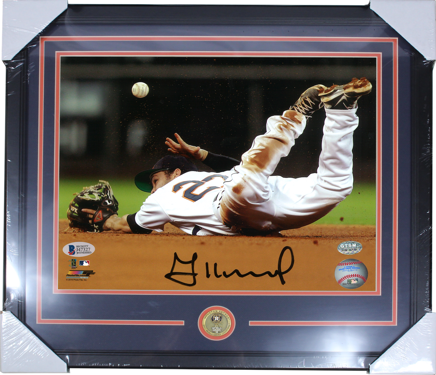 Jose Altuve Autographed Houston Astros 8x10 Photo image 3
