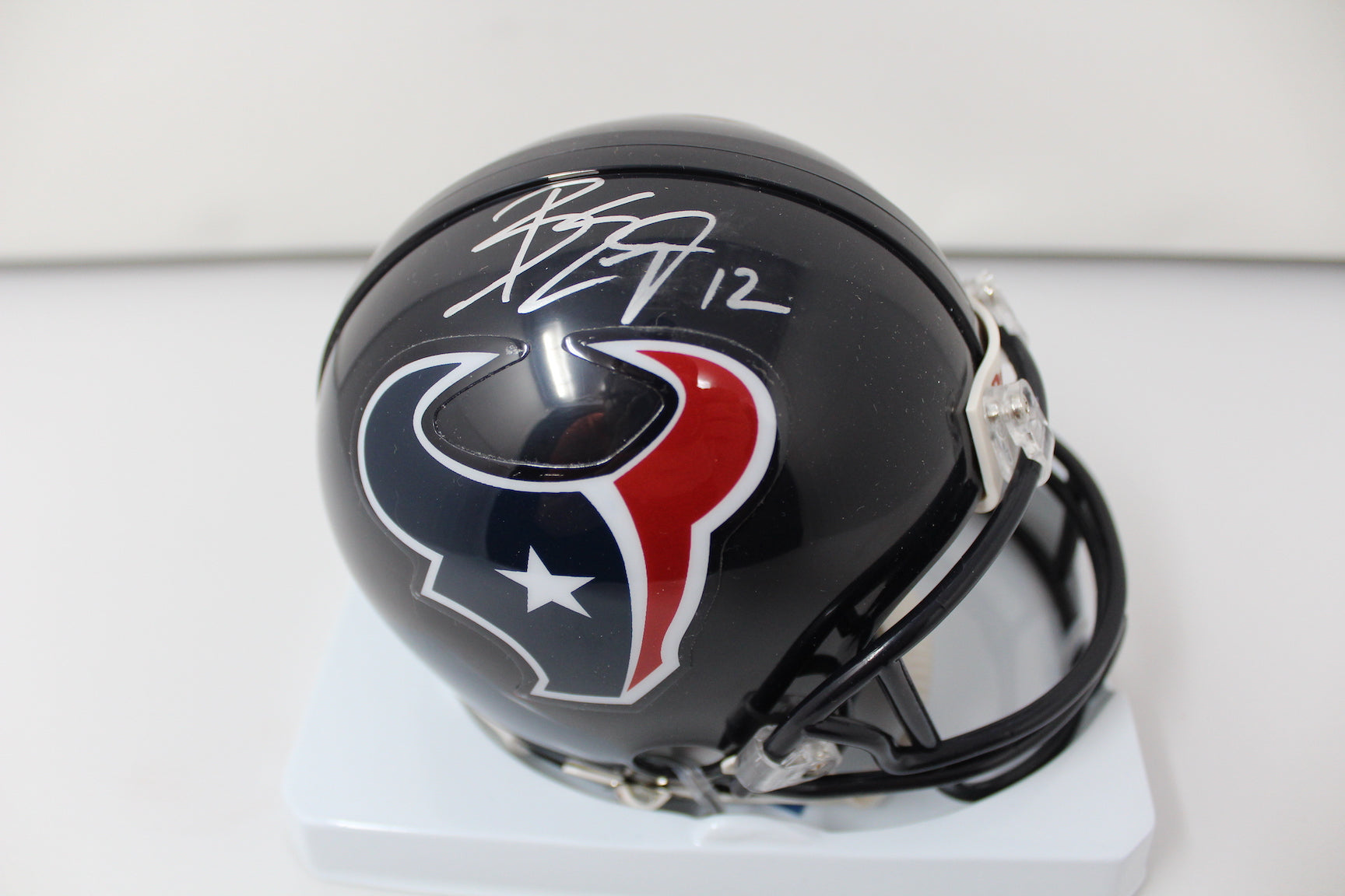 Bruce Ellington Autographed Houston Texans Mini Helmet image 1