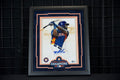 Yordan Alvarez Framed Autographed Astros 11x14 Photo w/ 22 WS Patch