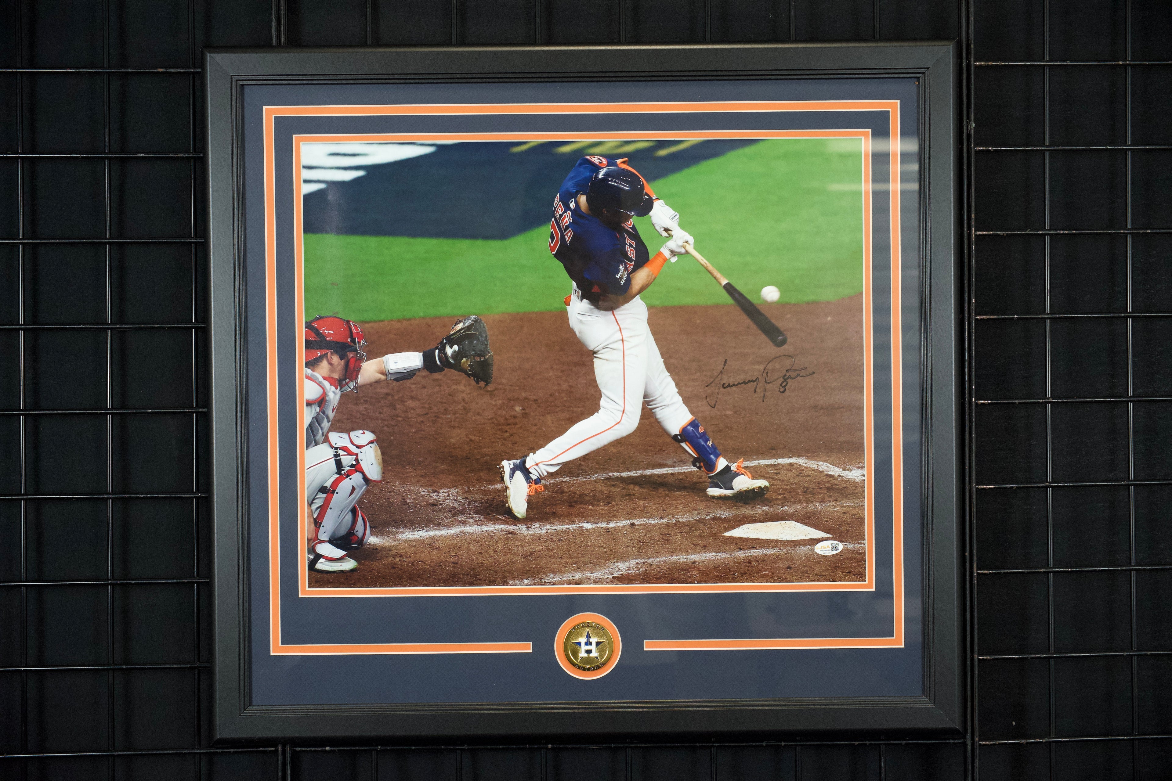 Jeremy Pena Framed Autographed Astros 16x20 Photo