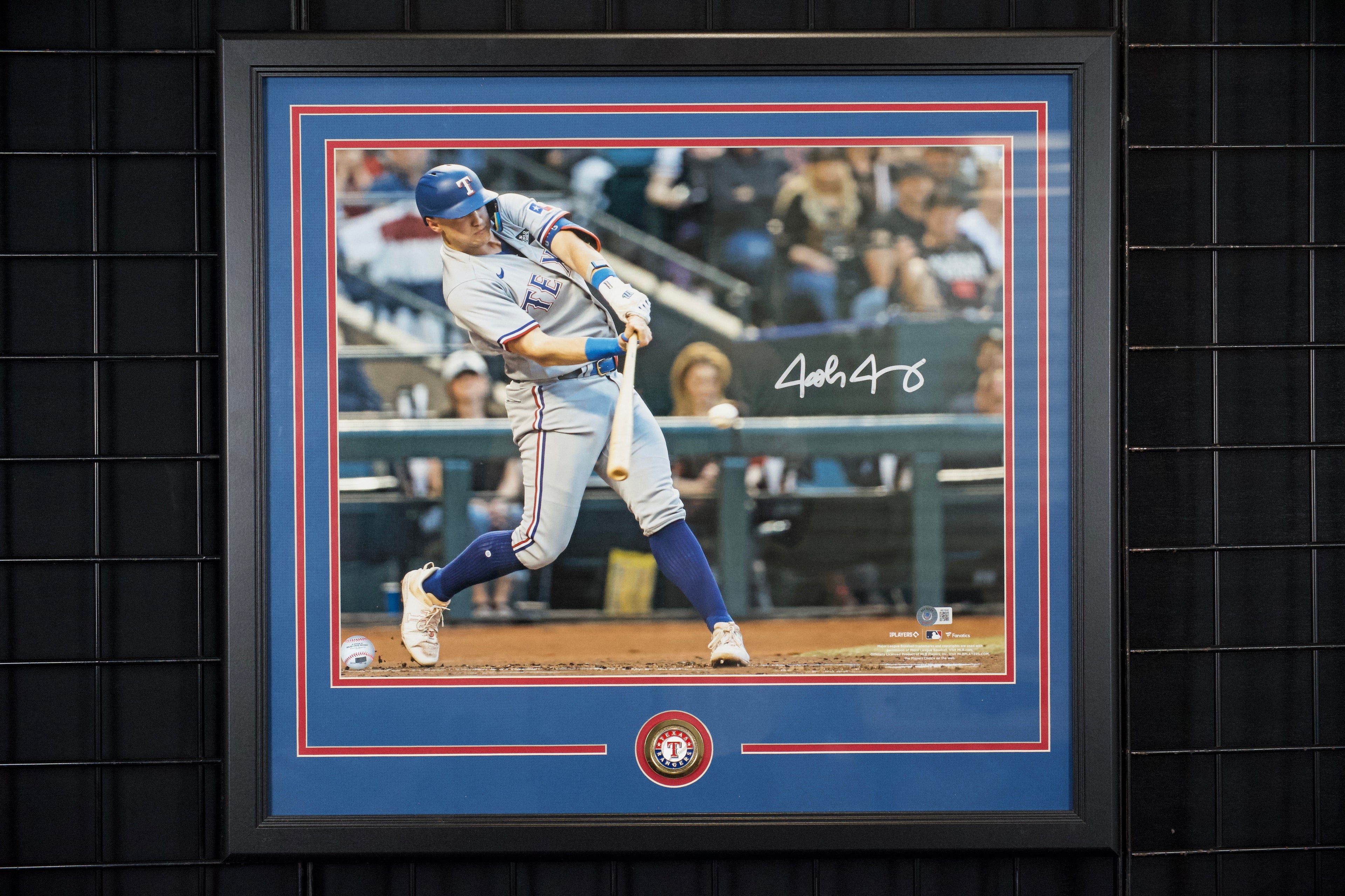 Josh Young Framed Autographed Rangers 16x20 Photo