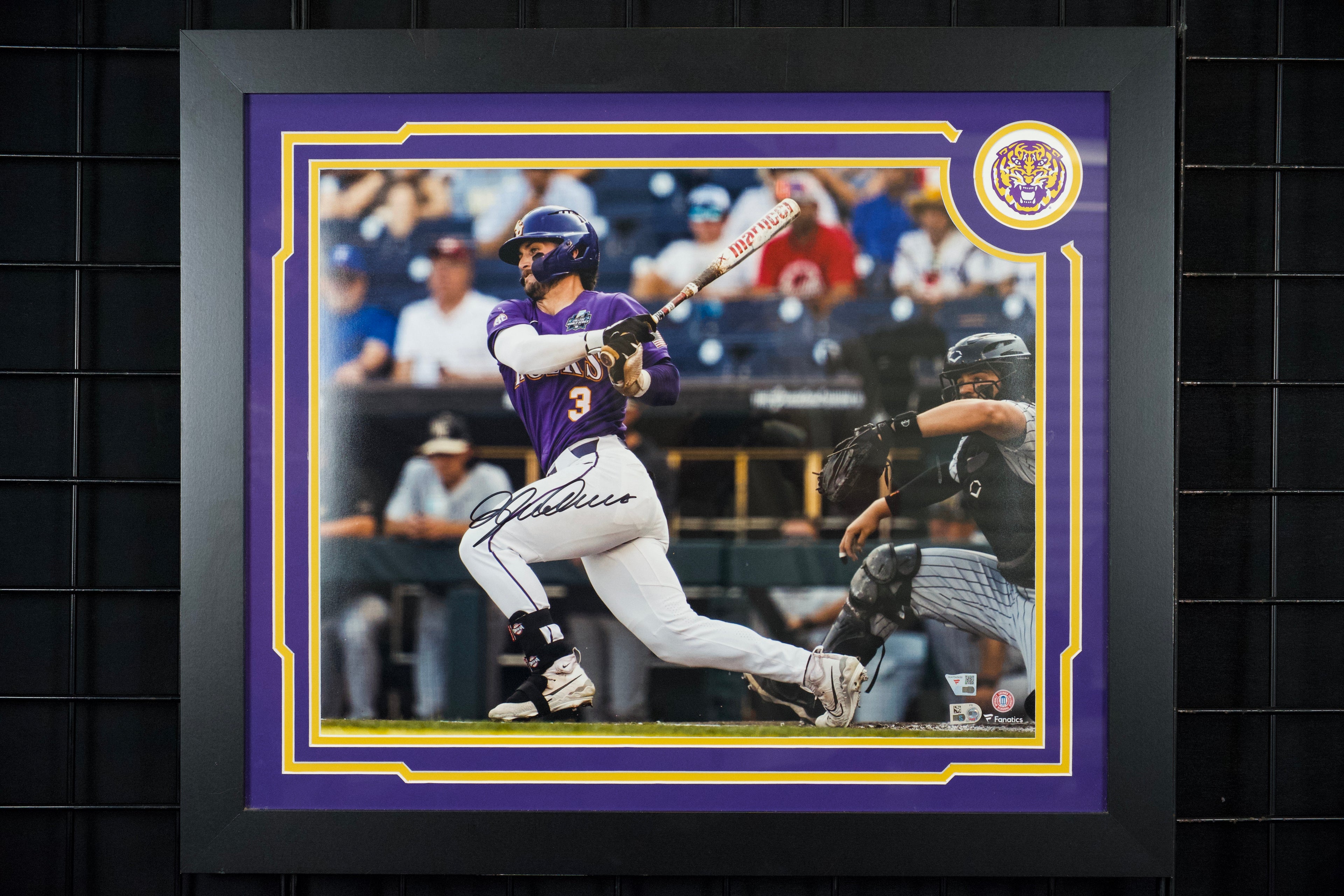 Dylan Crews Framed Autographed LSU 11x14 Photo