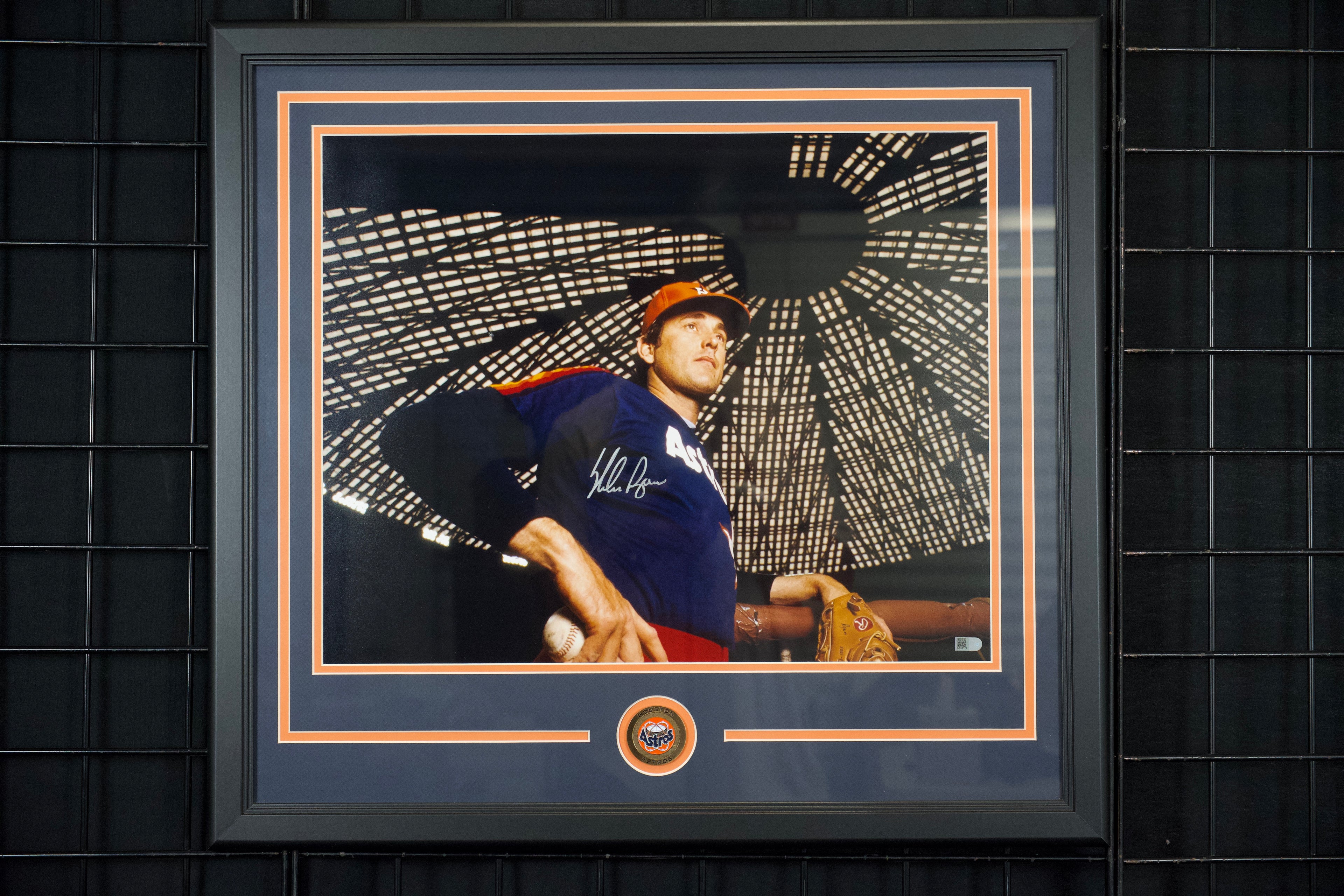 Nolan Ryan Framed Autographed Astros 16x20 Photo