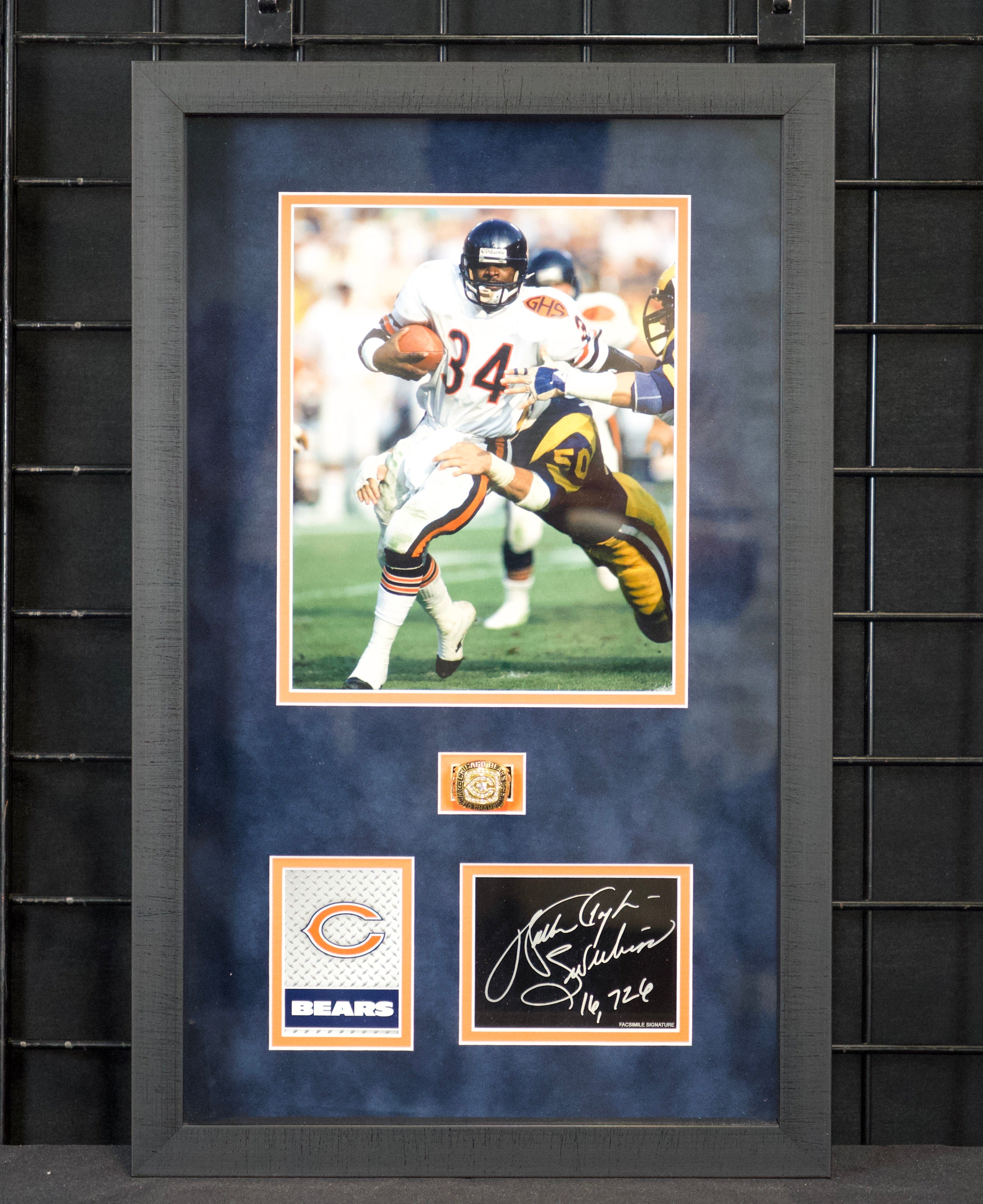 Walter Payton SBXX Champions Ring Frame