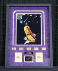 Kobe Bryant 5-ring Los Angeles Lakers NBA Champions Frame
