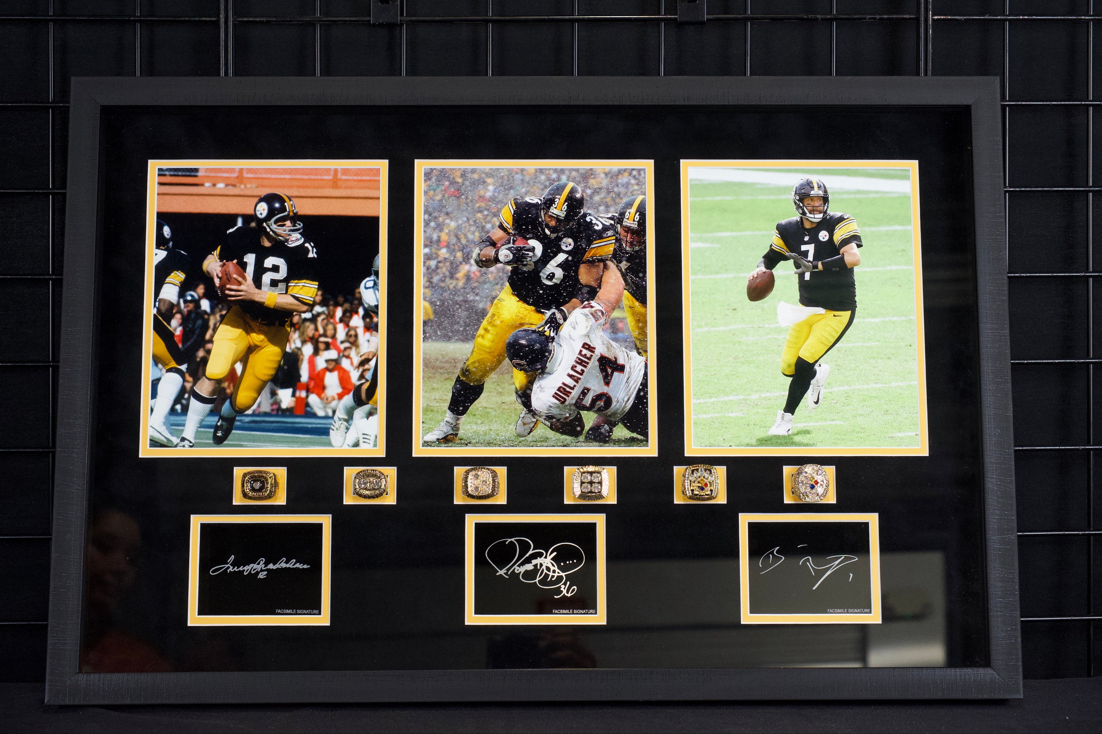 Pittsburgh Steelers 6-ring SB Champions Frame