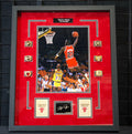 Michael Jordan 6-ring Chicago Bulls NBA Champions Frame