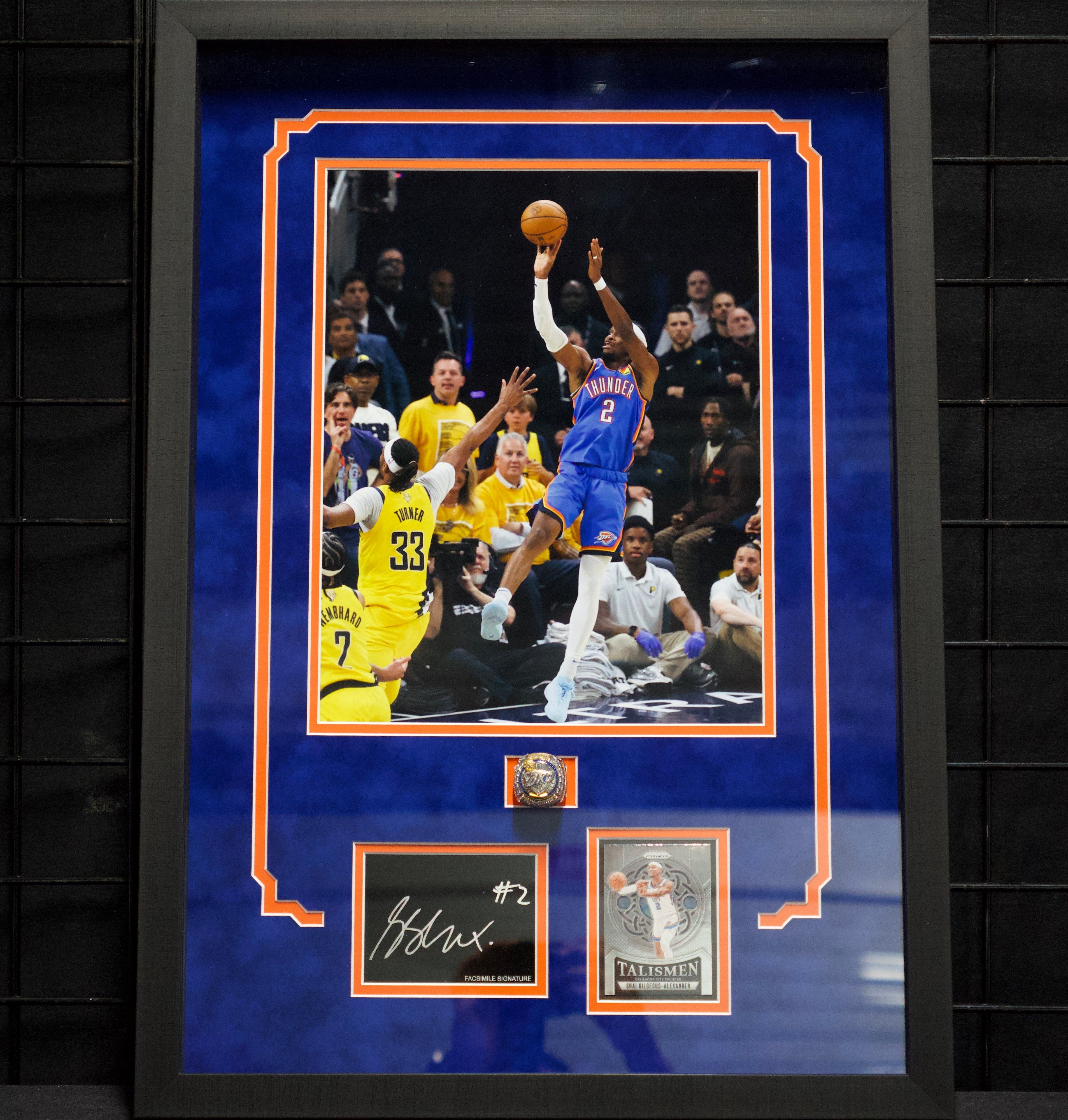 Shai Gilgeous-Alexander 2025 Oklahoma City Thunder NBA Champions Frame