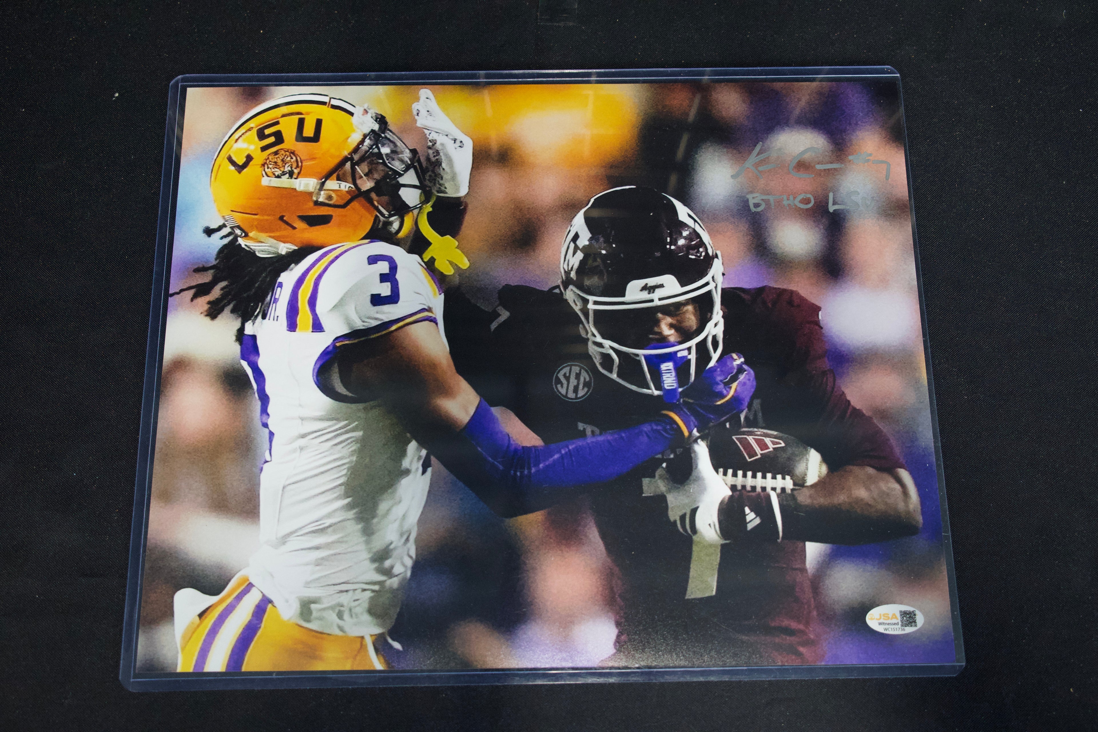 KC Concepcion Autographed Texas A&M 11x14 Photo vs LSU