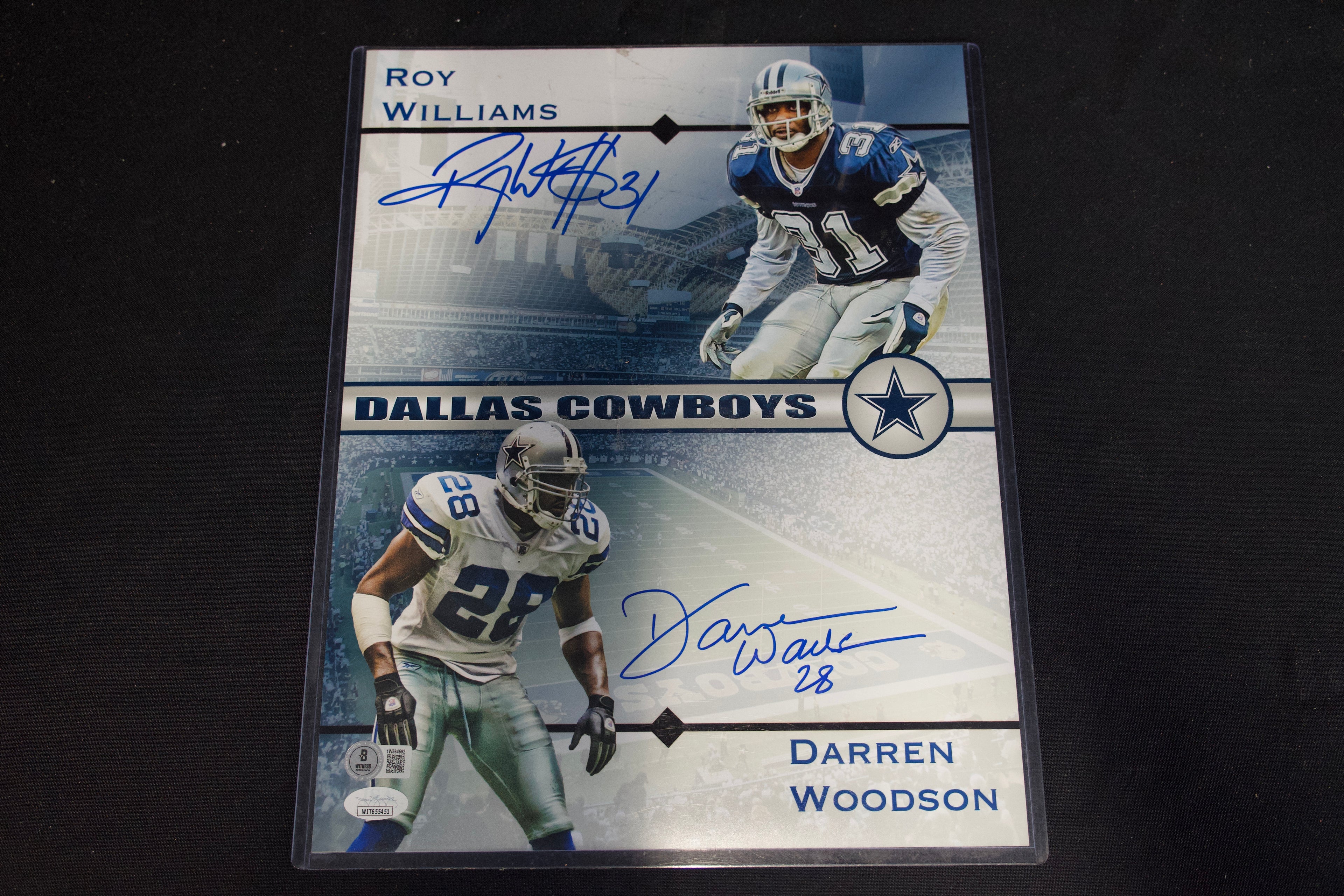 Roy Williams & Darren Woodson Autographed Cowboys 11x14 Photo