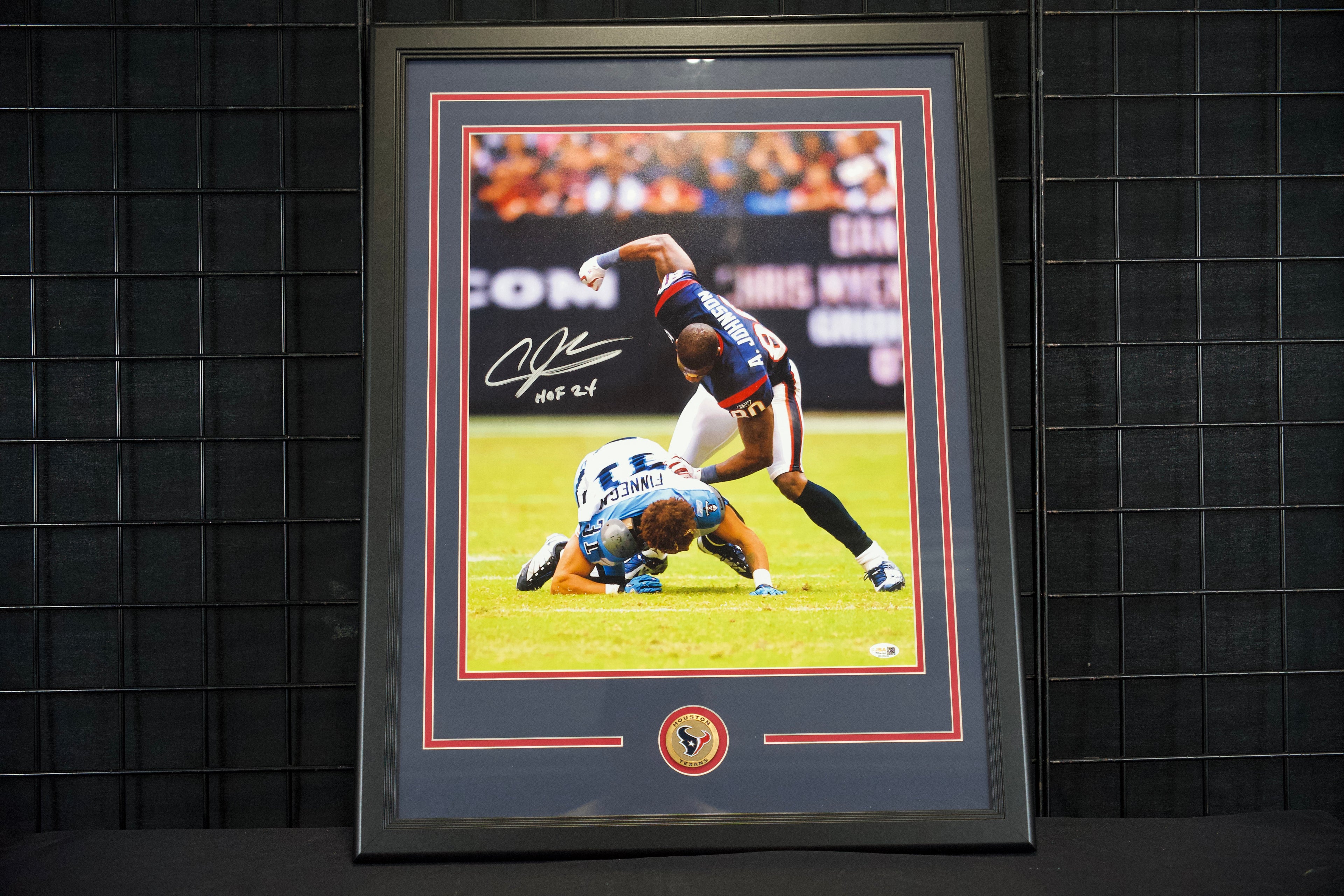 Andre Johnson Framed Autographed Texans 11x14 Photo