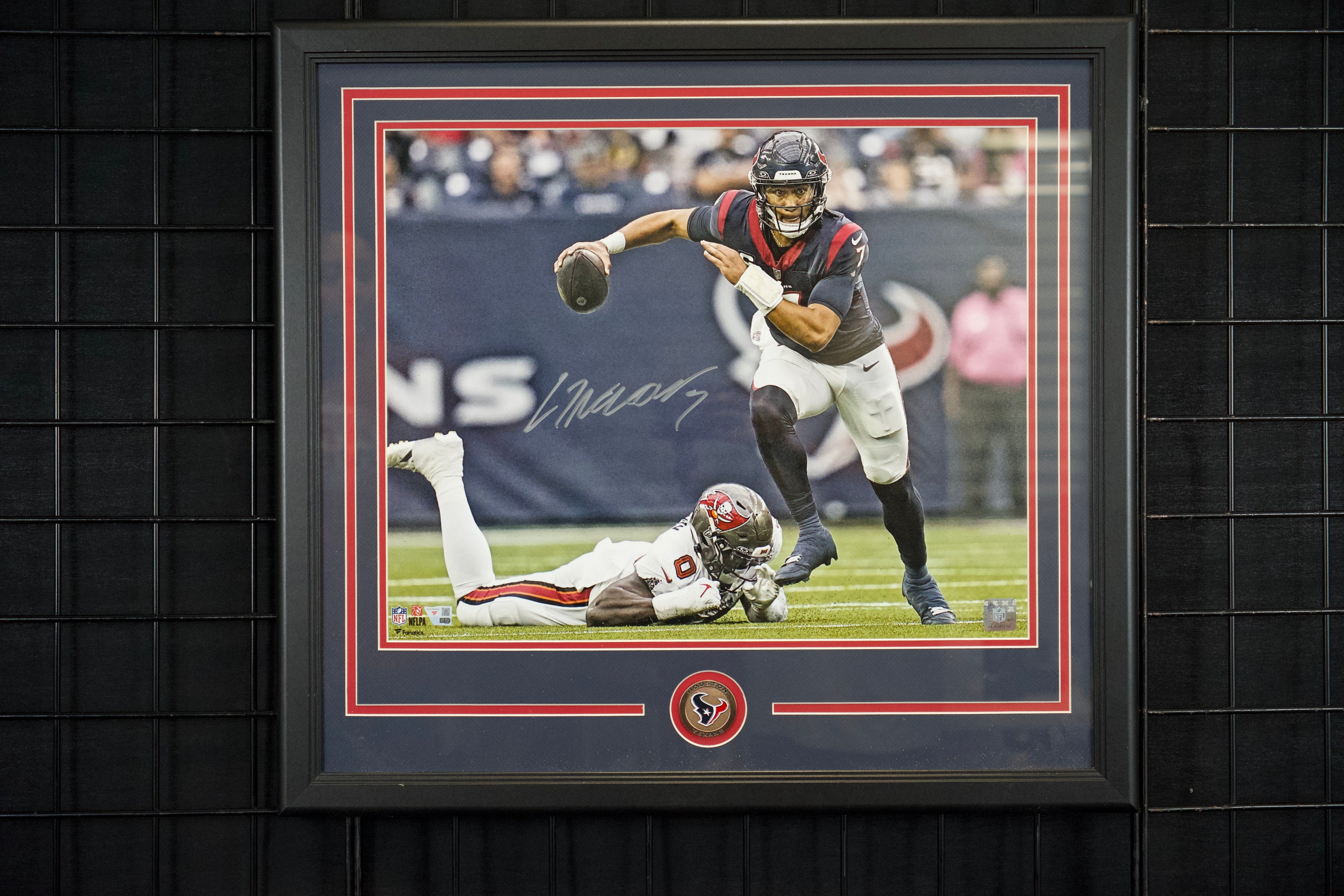 C.J. Stroud Framed Autographed Texans 16x20 Photo