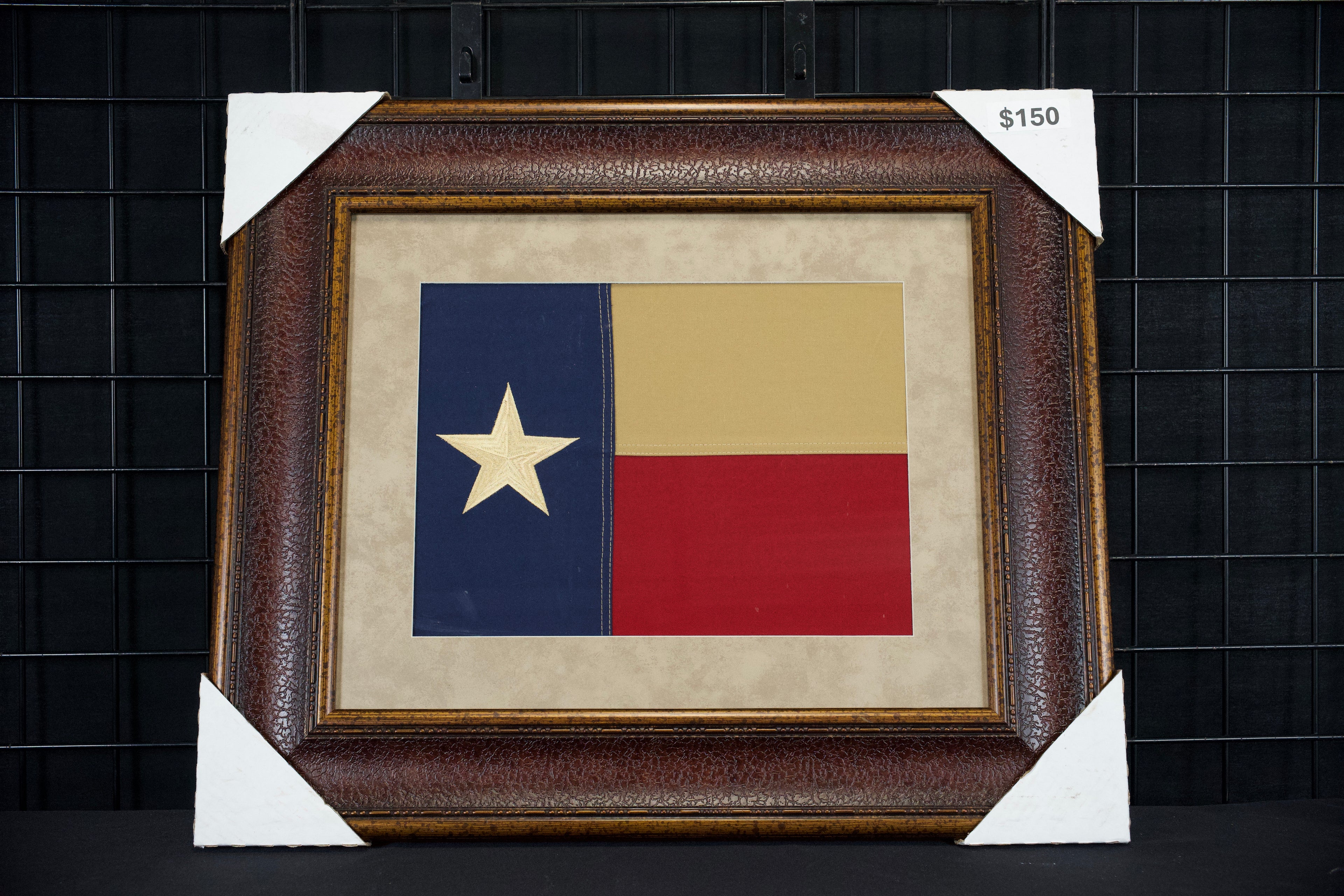 Texas Flag Framed Display
