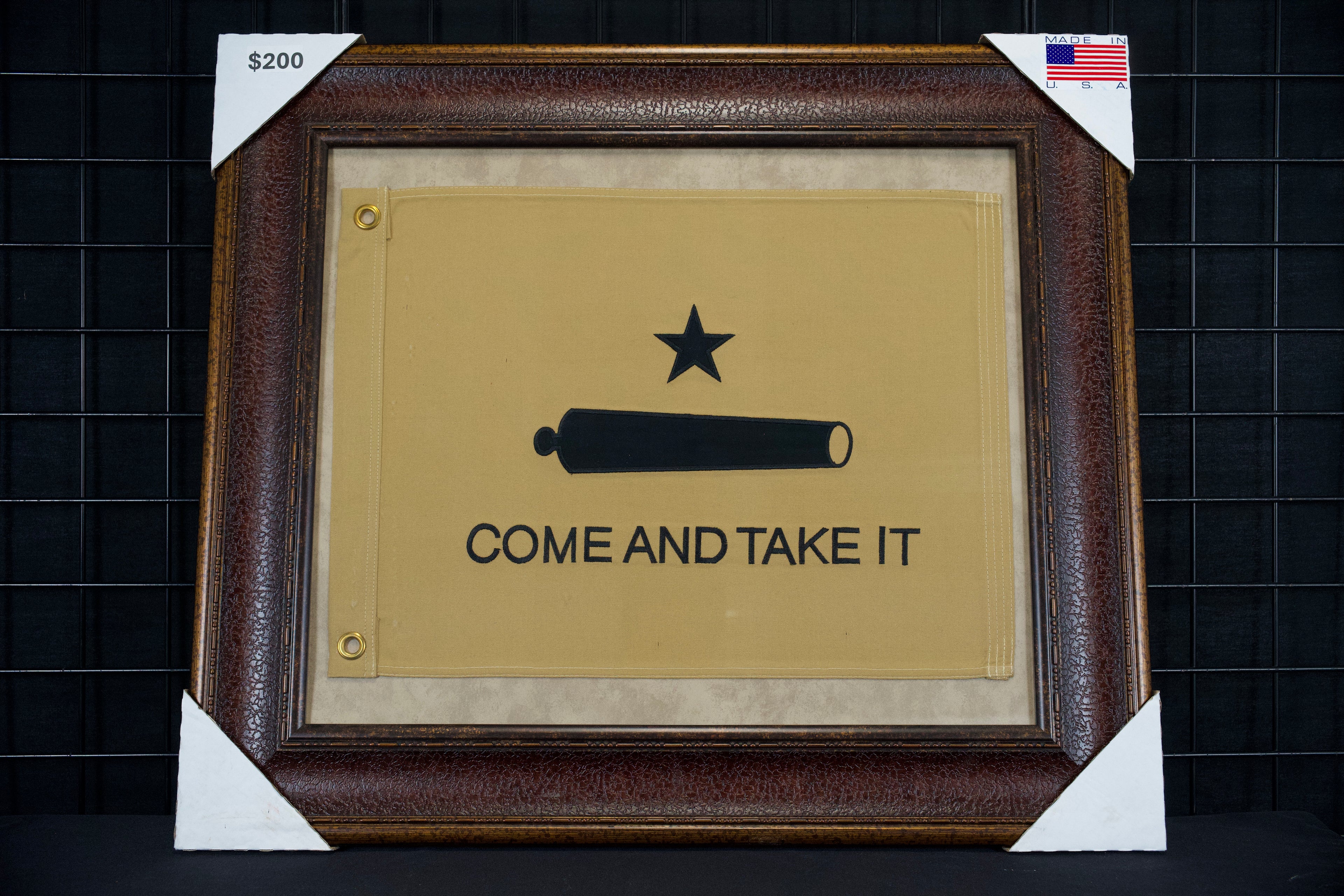 Come and Take It Texas Framed Display