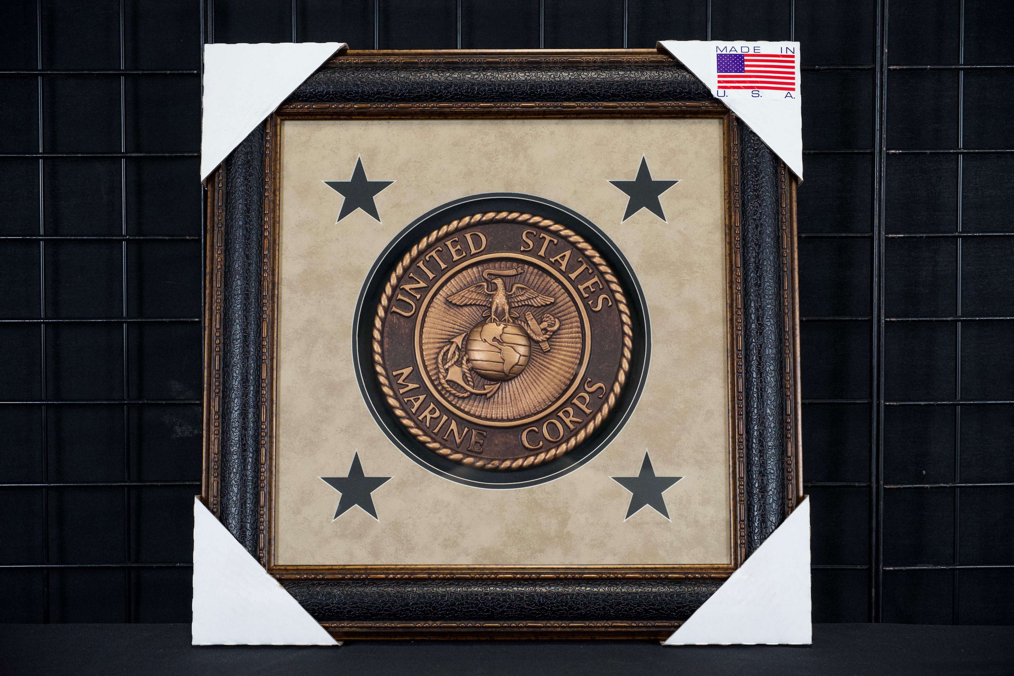 United States Marine Corps Framed Military Display