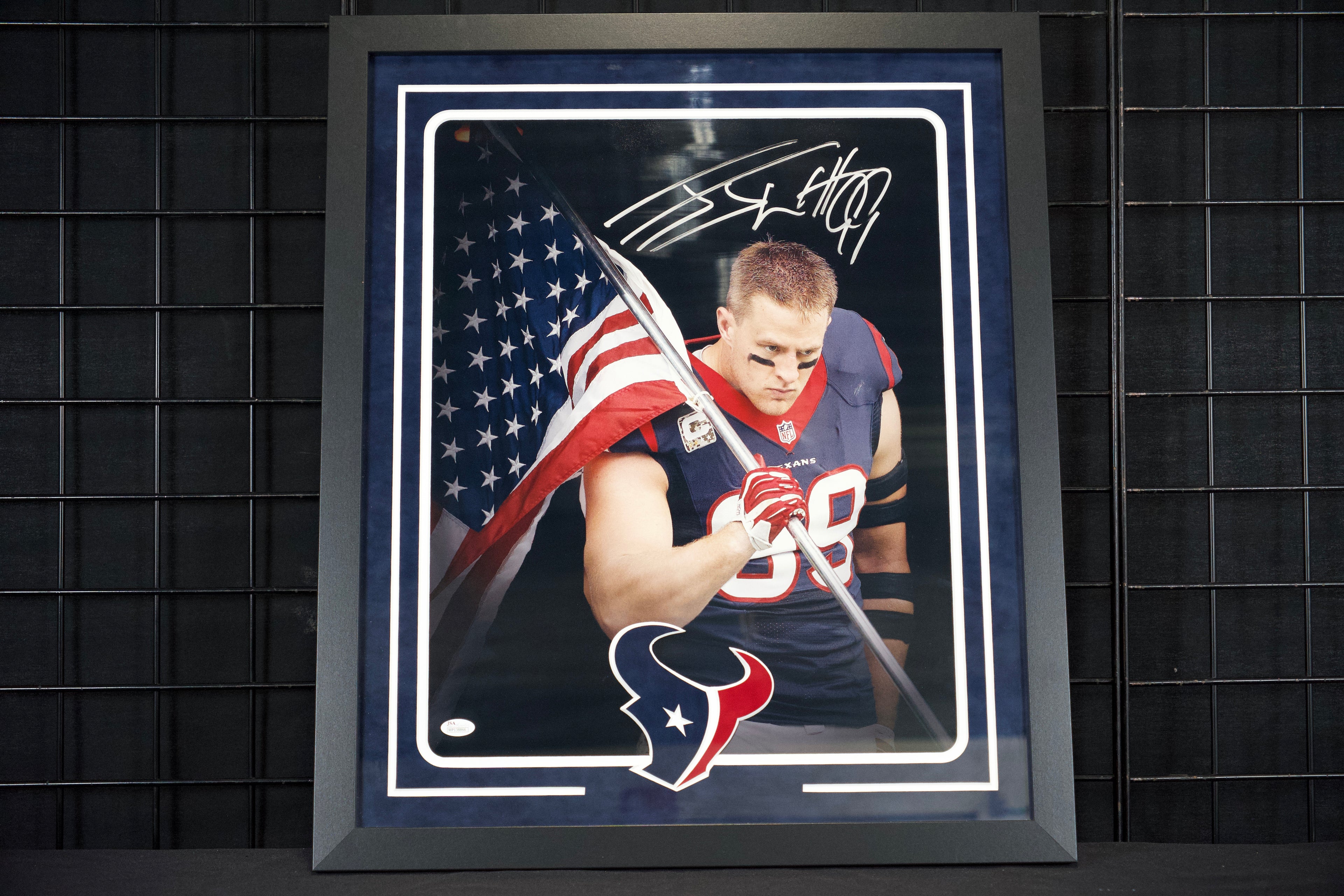 JJ Watt Framed Autographed Texans 11x14 Photo