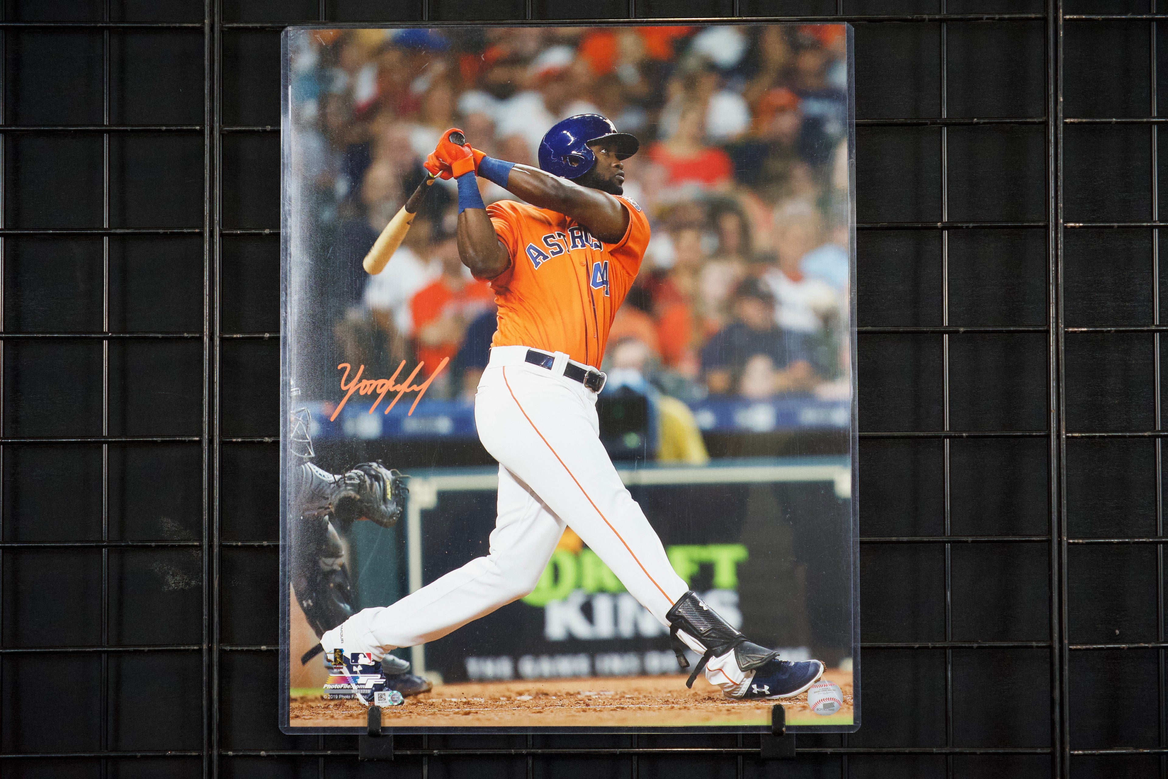 Yordan Alvarez Autographed Astros 16x20 Batting Photo