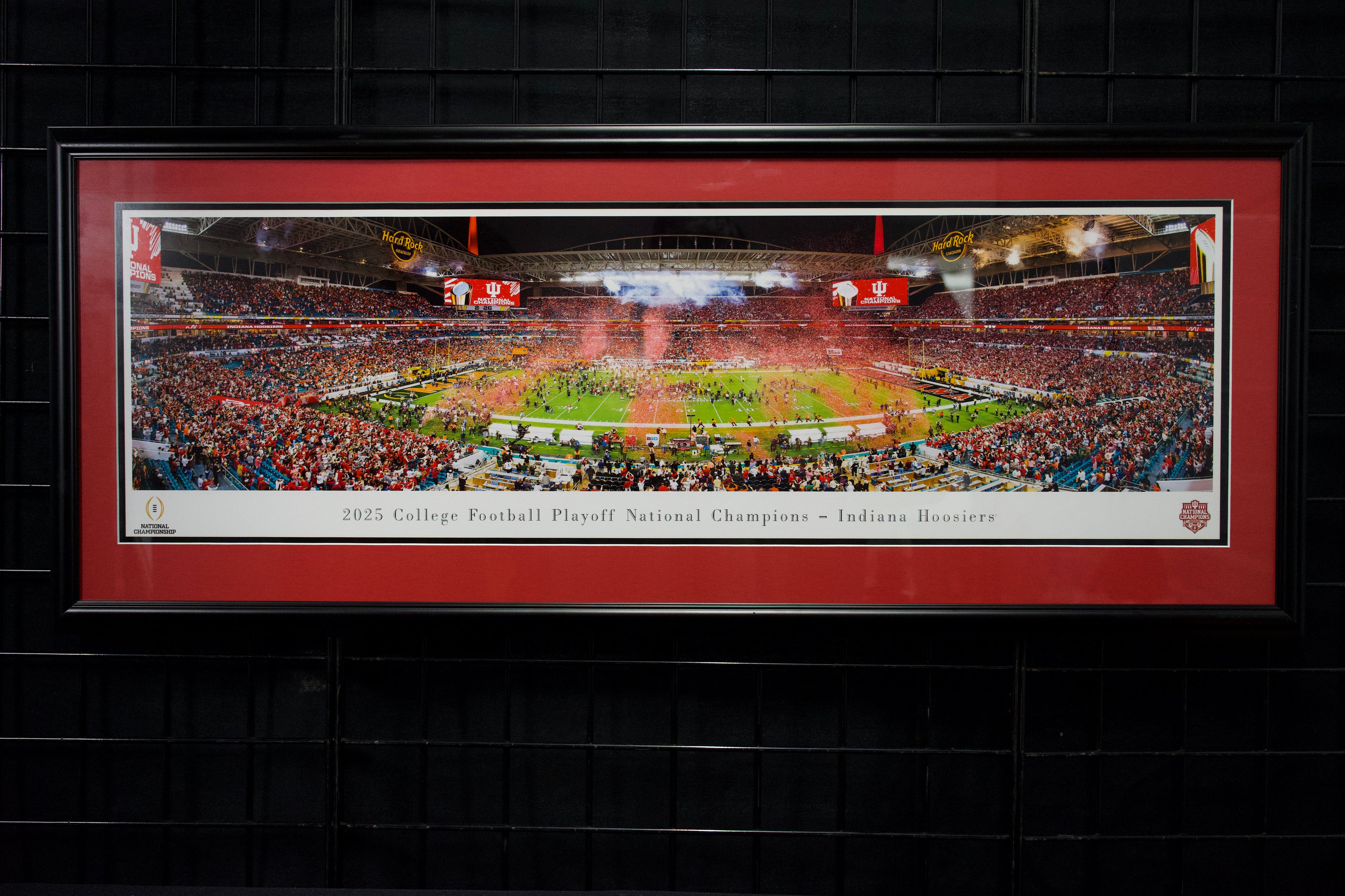 Indiana Hoosiers 2025 National Champions Framed Panoramic
