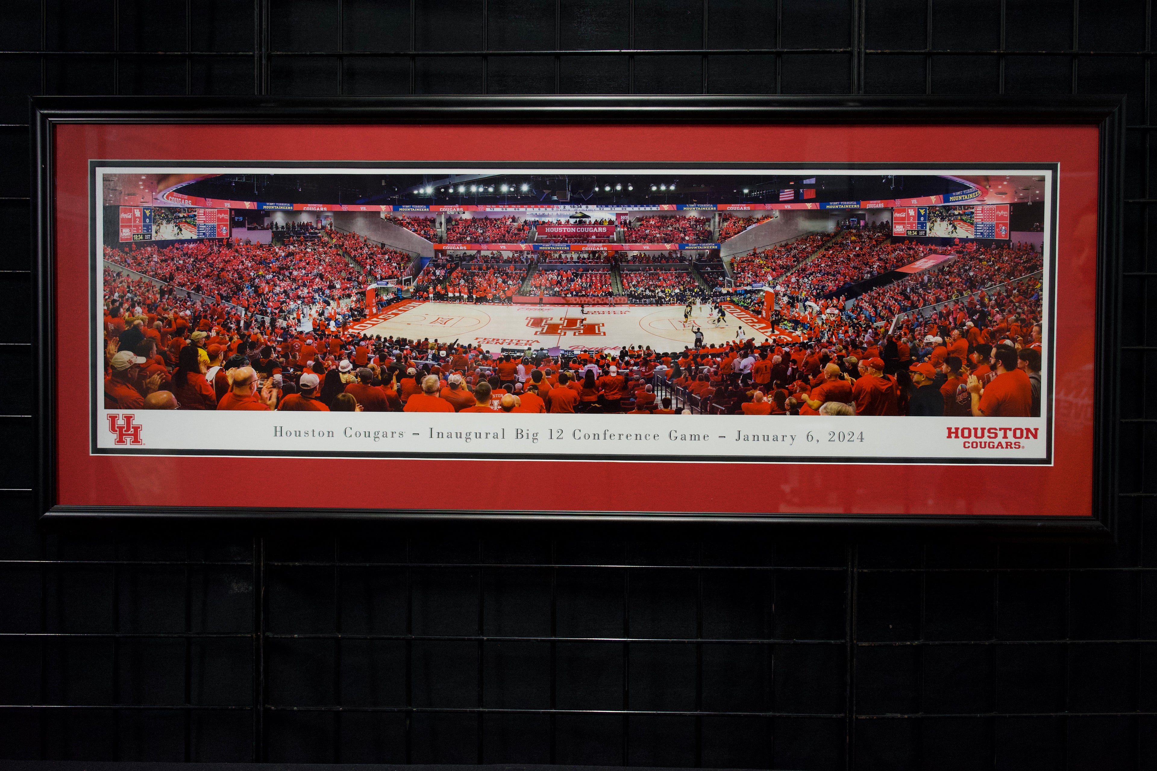 Houston Cougars Timan Center Framed Panoramic