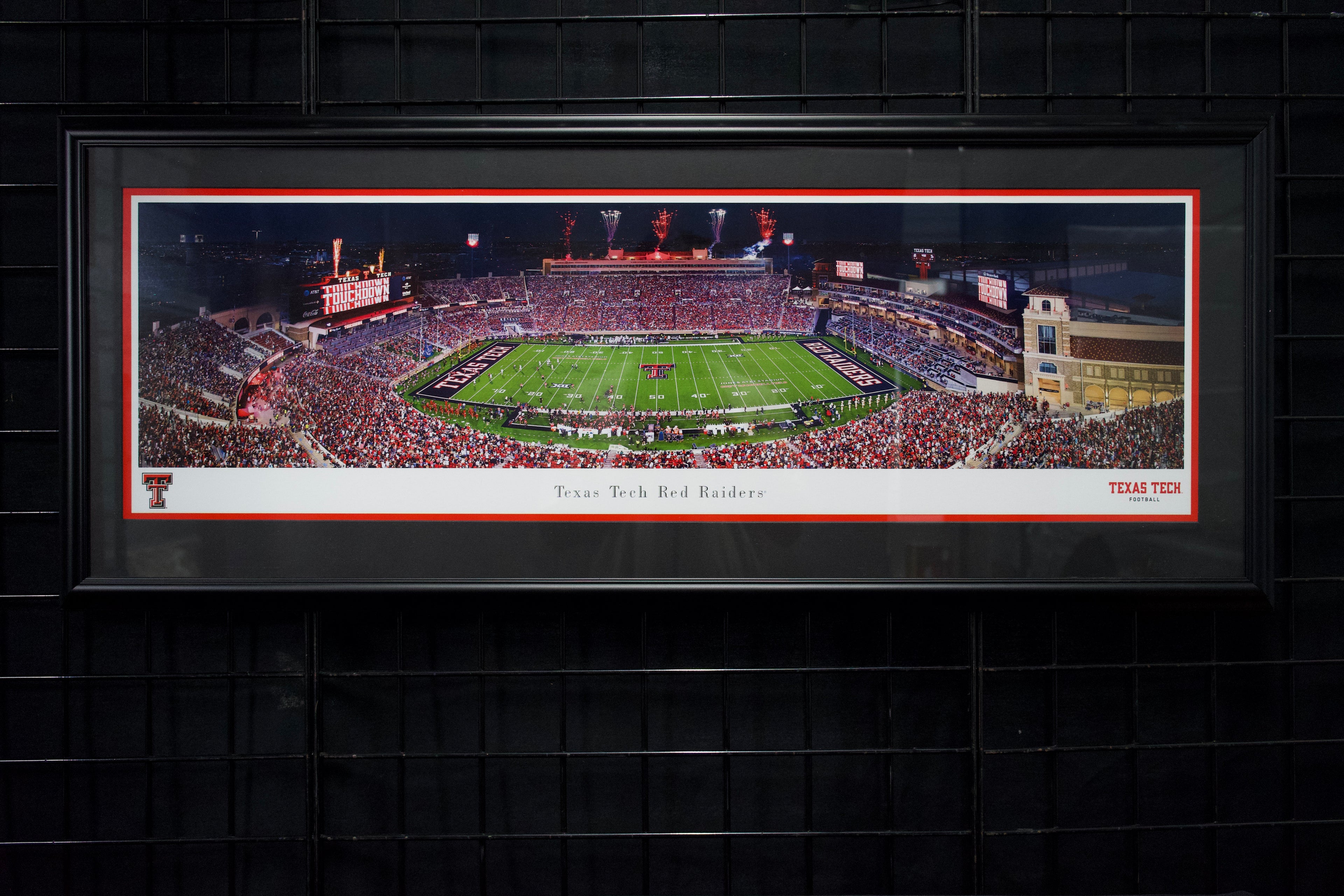 Texas Tech Red Raiders Jones Stadium Framed Panoramic