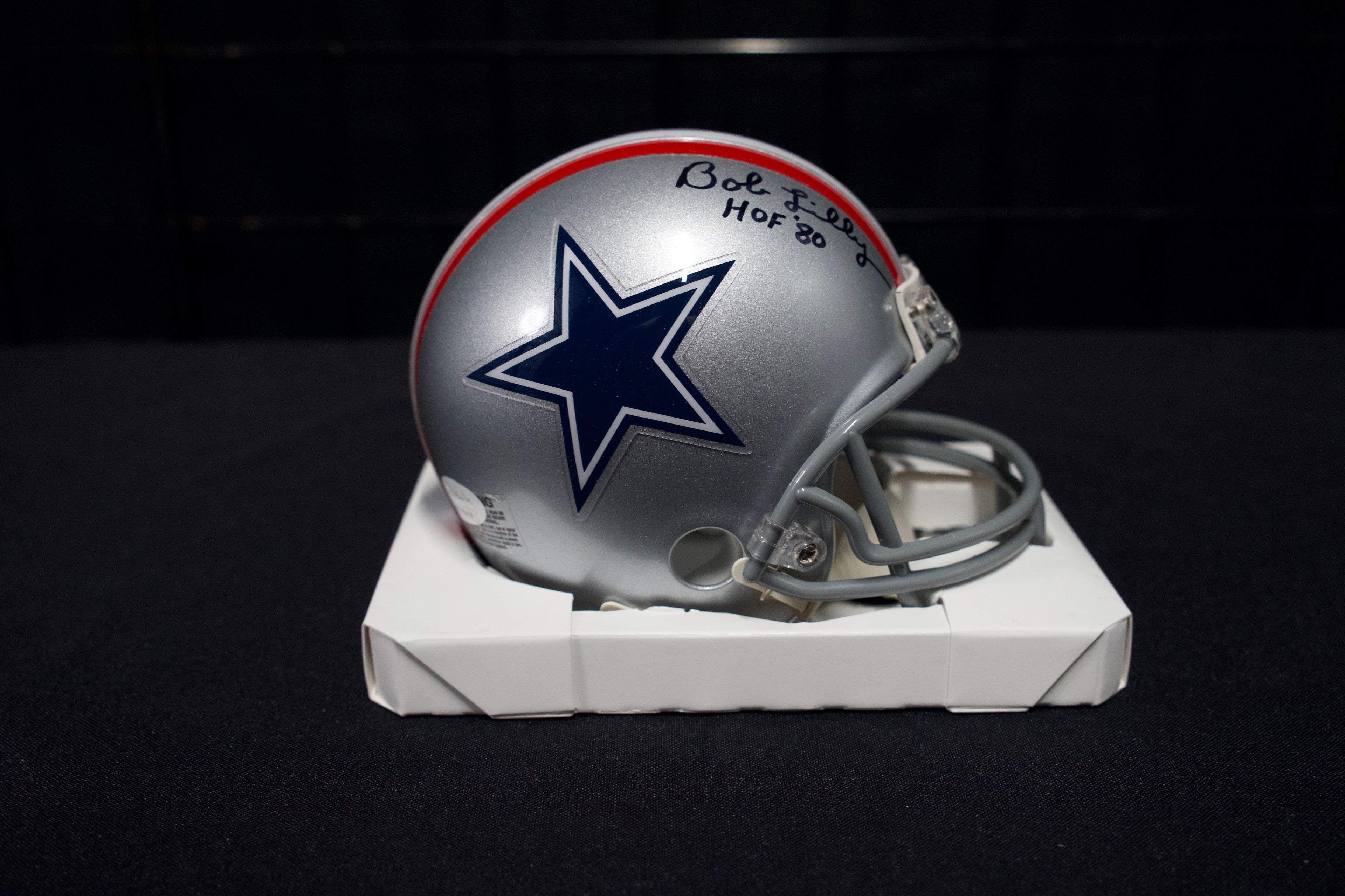 Bob Lilly Autographed Cowboys Mini Helmet