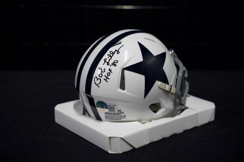 Bob Lilly Autographed Cowboys White Mini Helmet