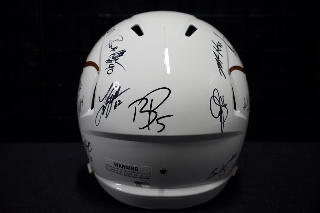 2005 Longhorns National Champions Helmet signed by 24 members