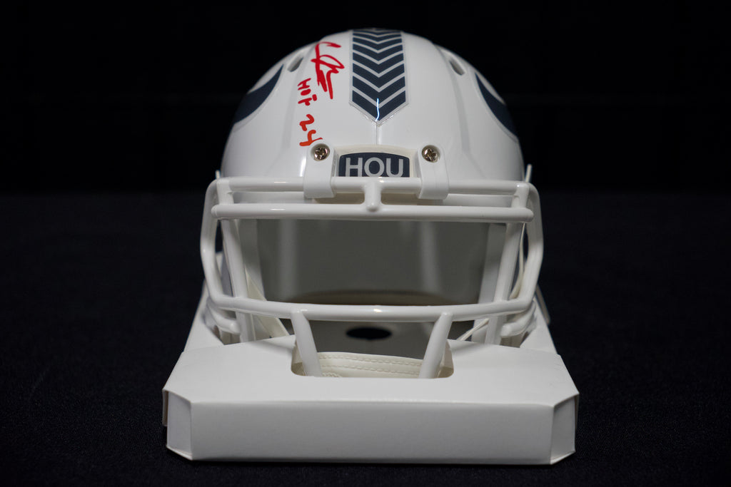 Andre Johnson Autographed Texans White Mini Helmet