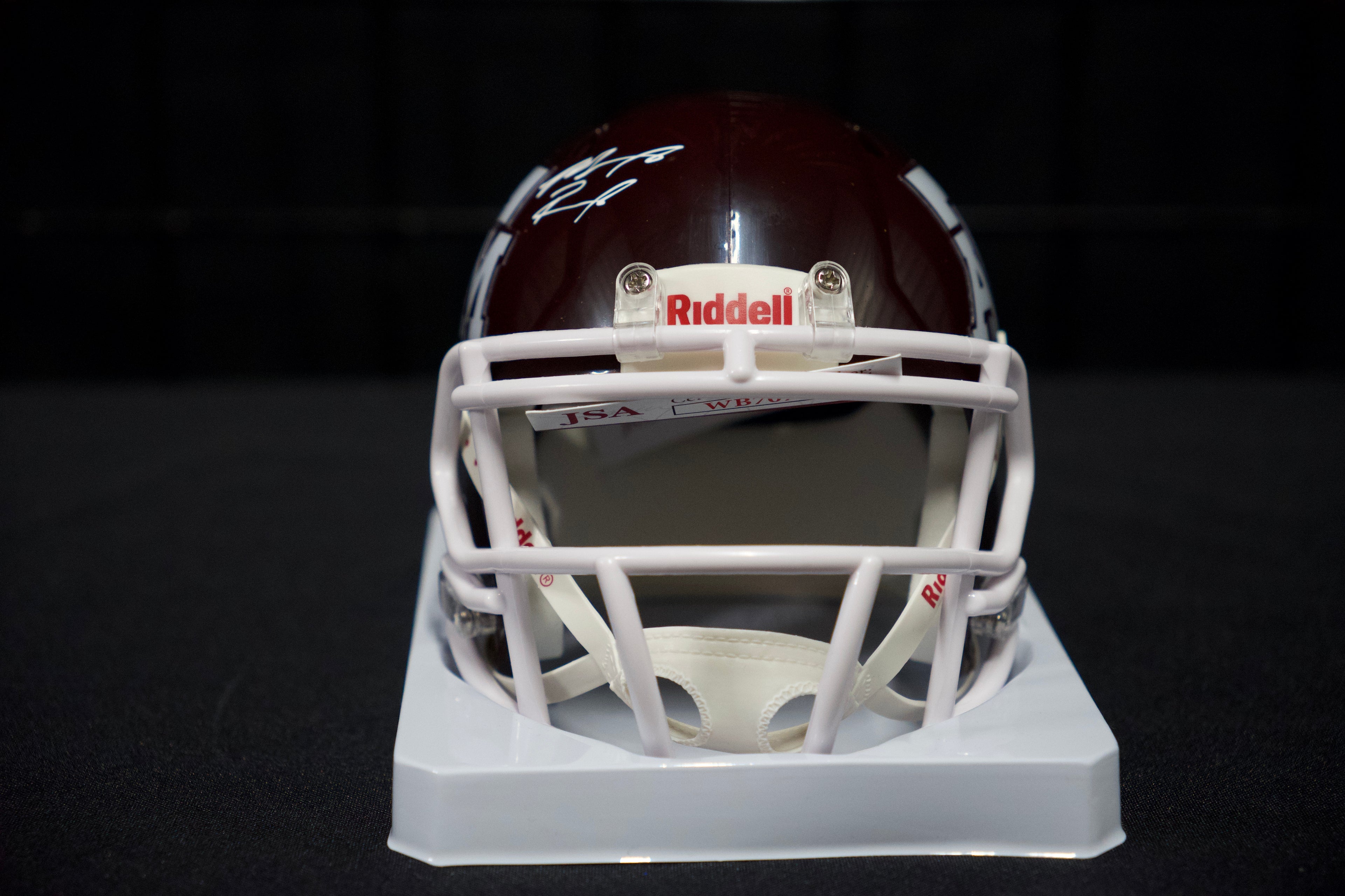 Marcel Reed Autographed Texas A&M Mini Helmet