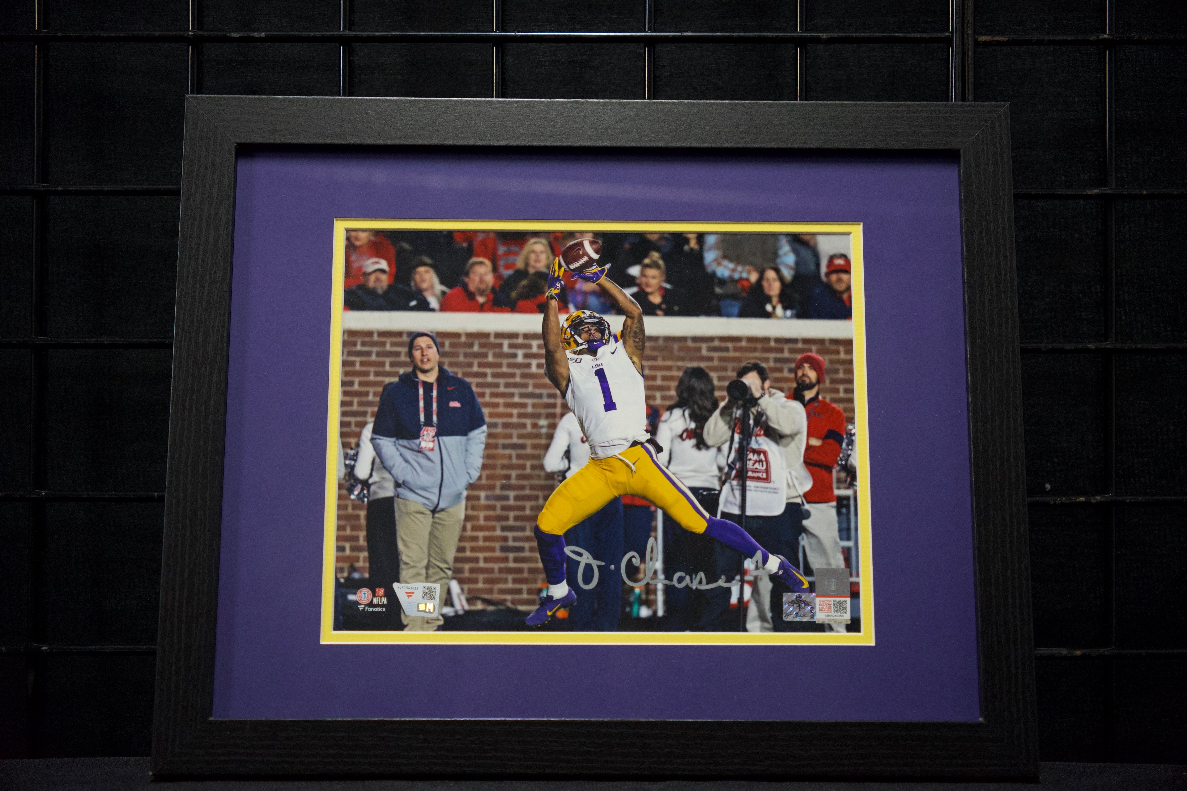 Ja'Marr Chase Framed Autographed LSU 8x10 Photo