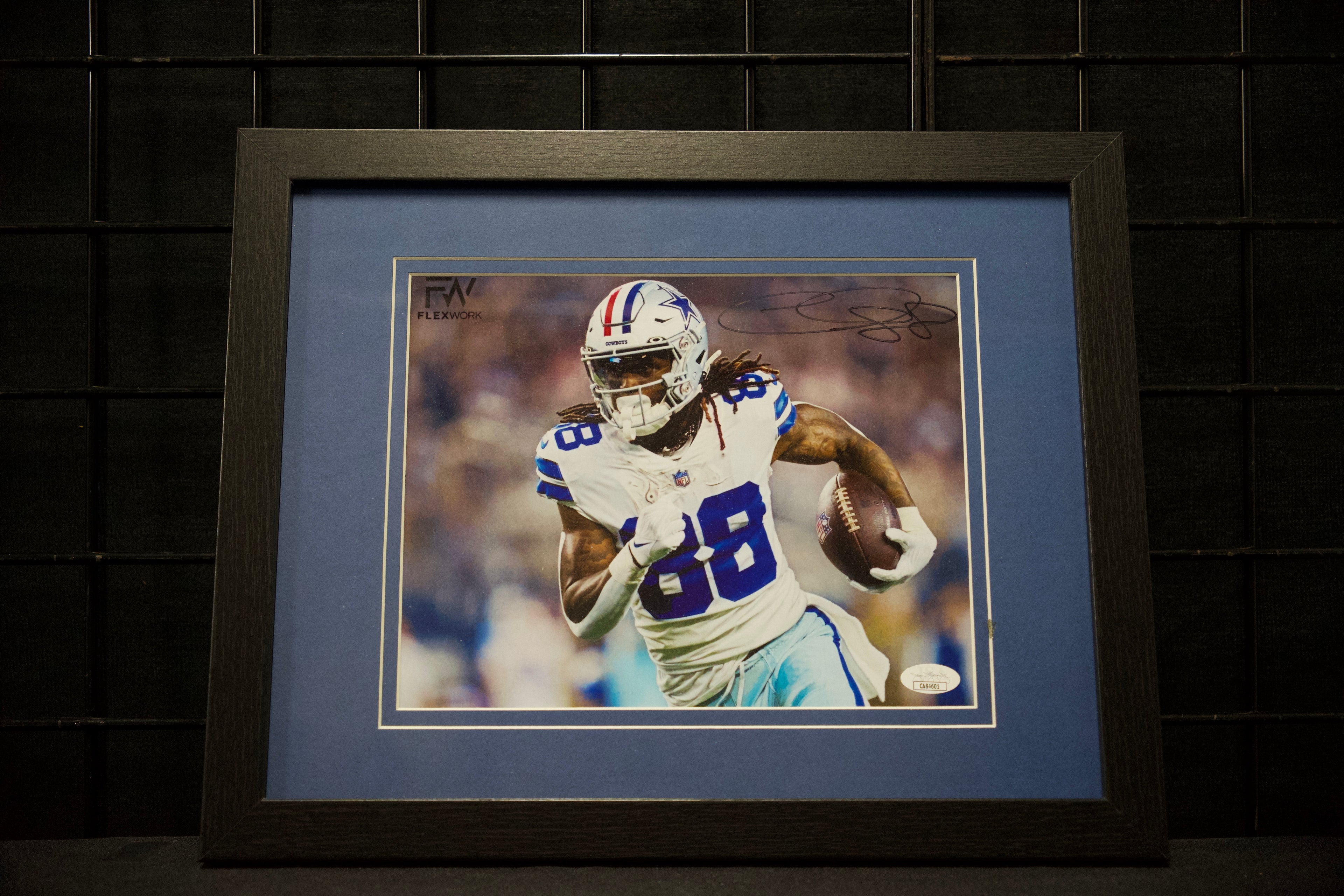 CeeDee Lamb Framed Autographed Cowboys 8x10 Photo