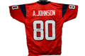 Andre Johnson Autographed Custom Houston Texans Red Jersey