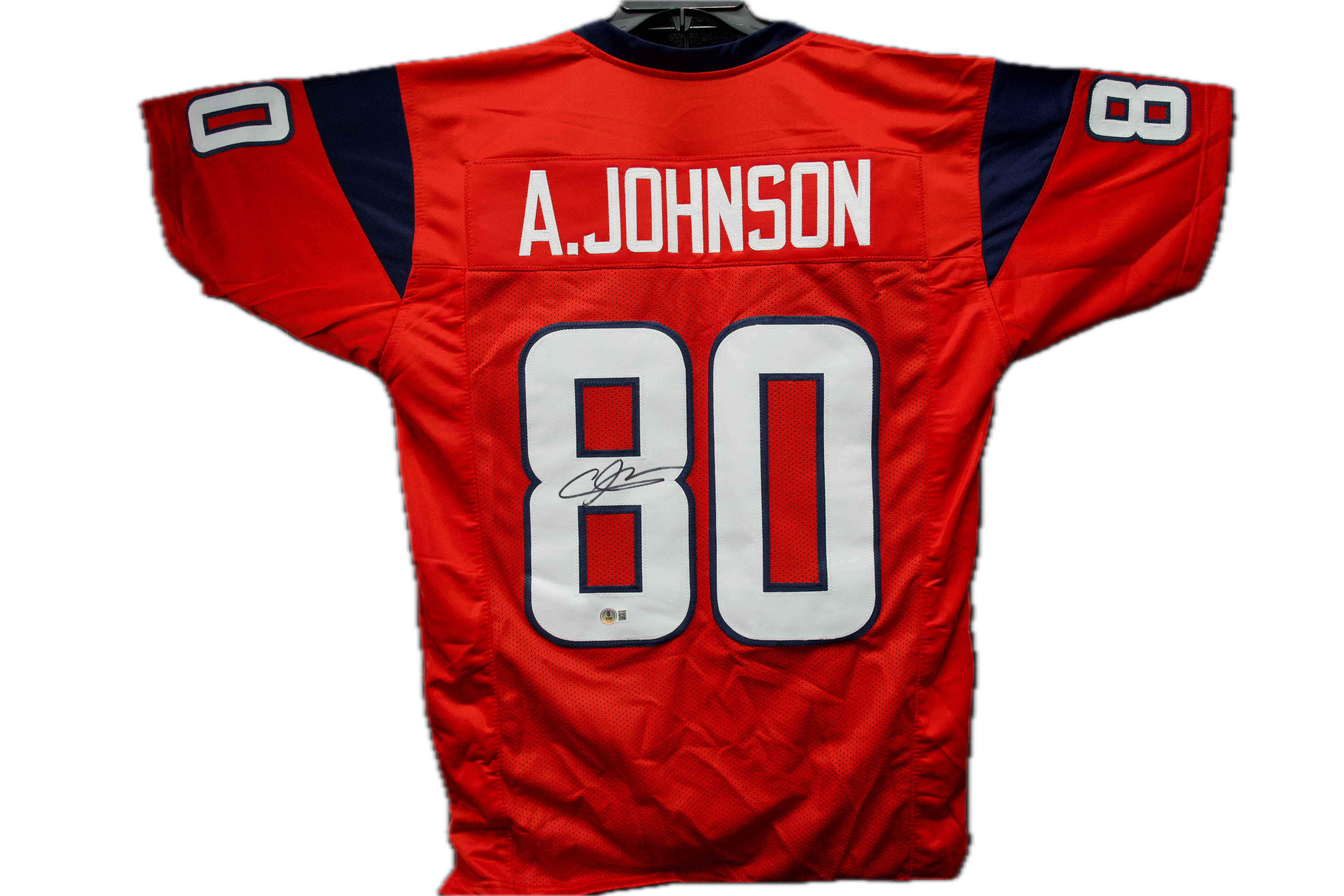 Andre Johnson Autographed Custom Houston Texans Red Jersey