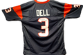 Tank Dell Autographed Custom Houston Texans Navy Jersey